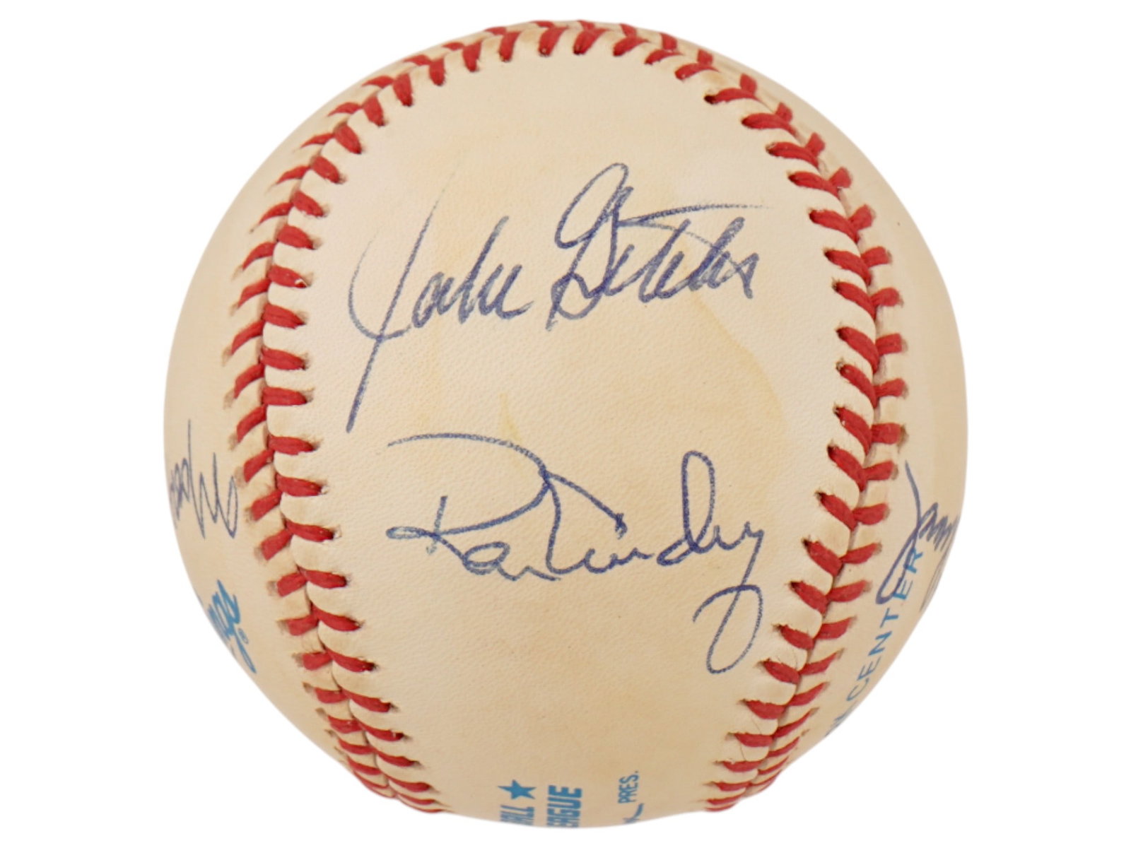 MULTI AUTOGRAPHED BASEBALL YANKEE LEGENDS JSA - 2