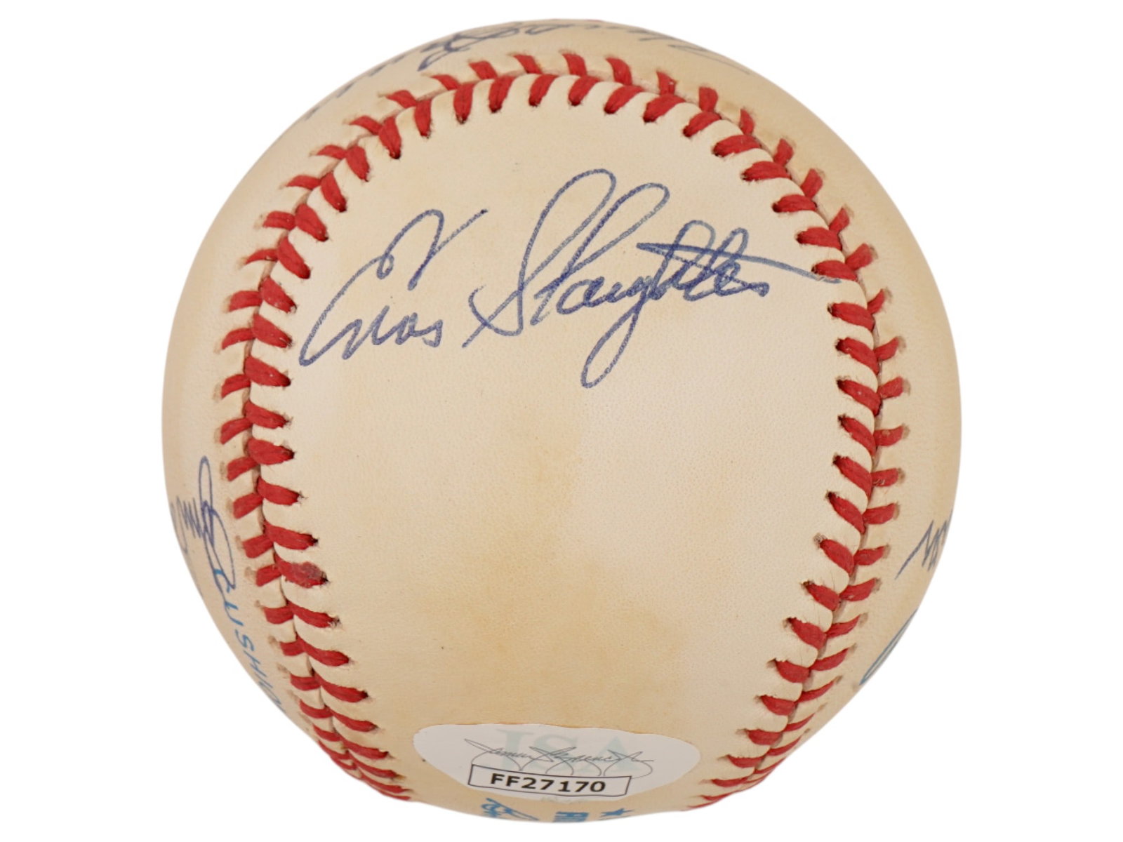 MULTI AUTOGRAPHED BASEBALL YANKEE LEGENDS JSA - 6
