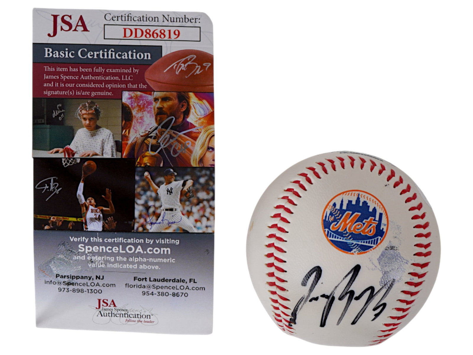 JOSE REYES VANCE WILSON SIGNED BASEBALL JSA: This baseball features the signatures of New York Mets players Jose Reyes and Vance Wilson. The dual-signed ball is JSA authenticated, ensuring its value for Mets fans. Mets, Jose Reyes, JSA, Dual
