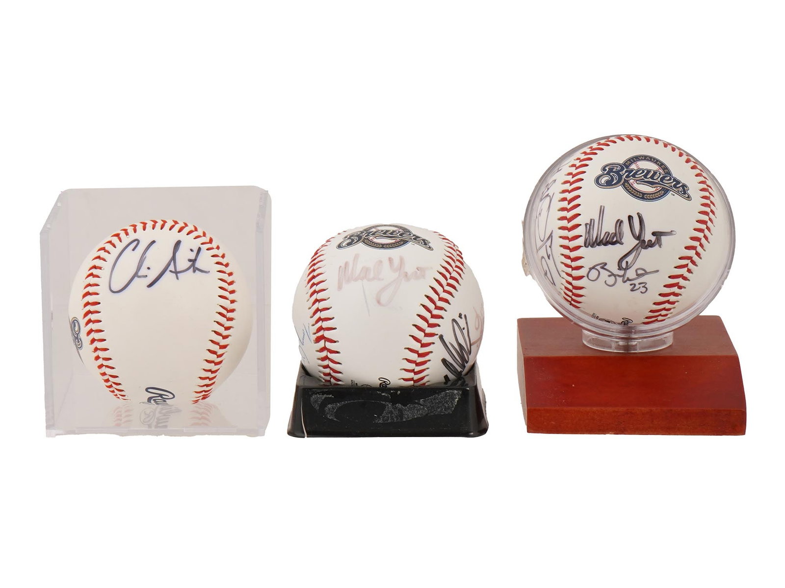AMERICAN BREWERS BASEBALLS AUTOGRAPHED BY MLB PLAYERS (1 of 5)
