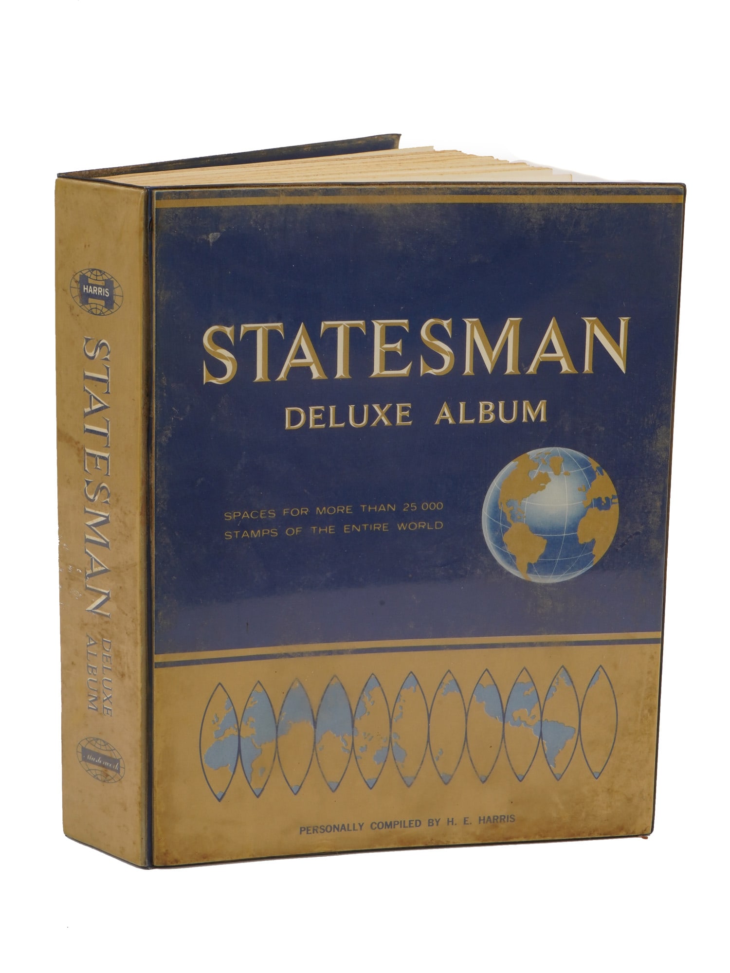 HARRIS STATESMAN DELUXE POSTAGE STAMP ALBUM 1966 (1 of 4)