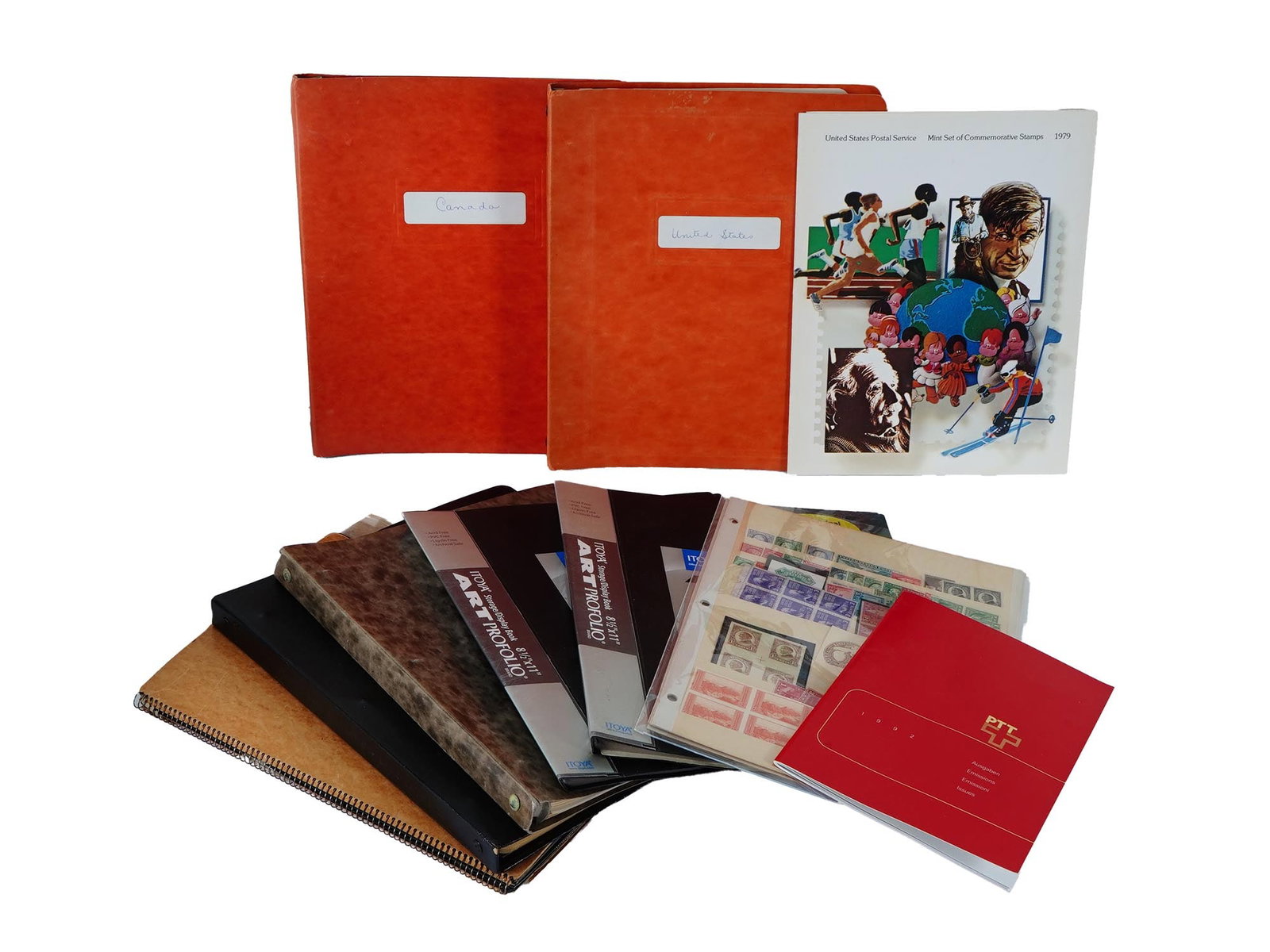 VINTAGE STAMP ALBUMS UNITED STATES CANADA AND MORE (1 of 12)