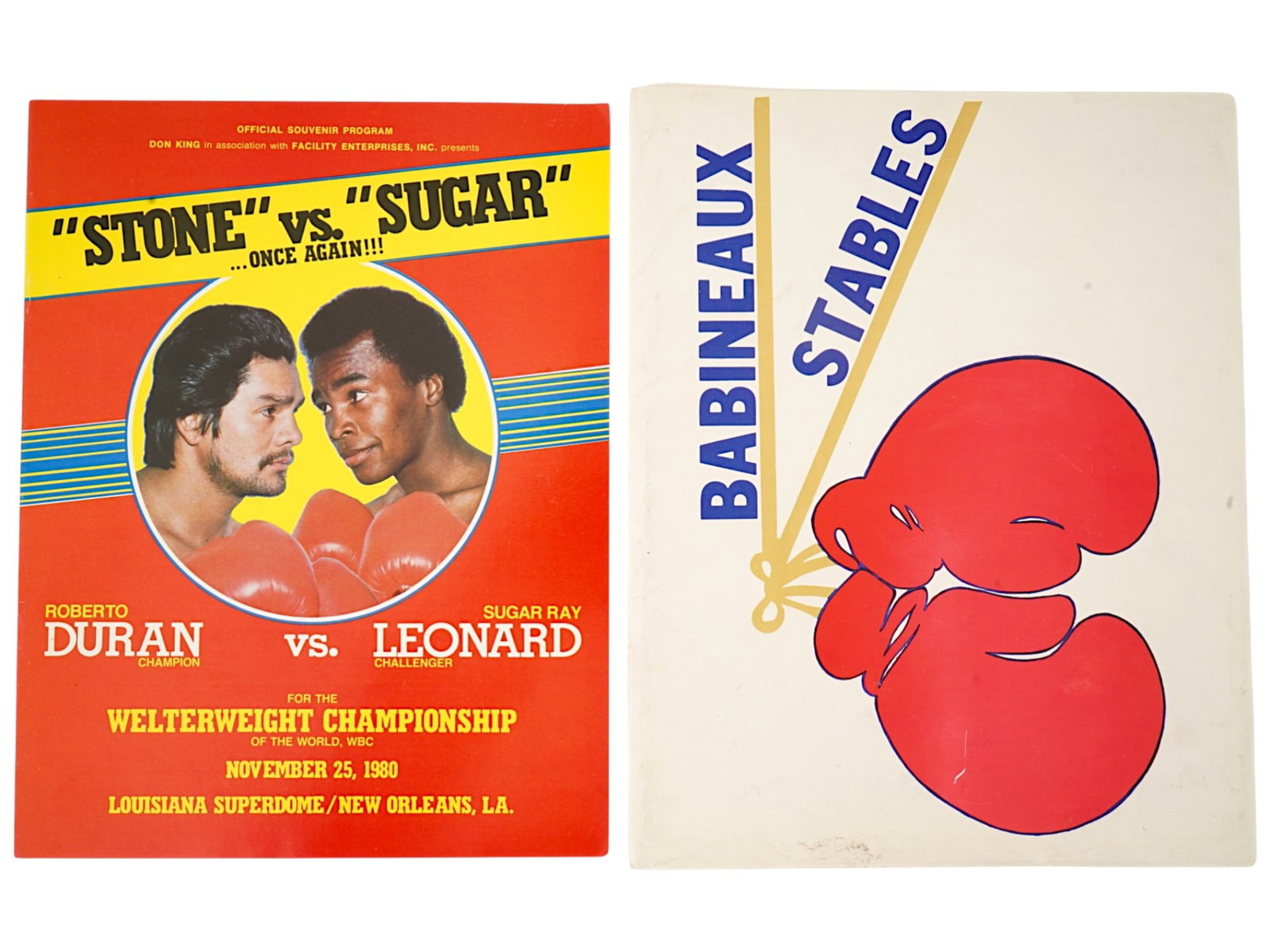 LEONARD VS DURAN PRESS RELEASE ORIGINAL PROGRAM (1 of 6)