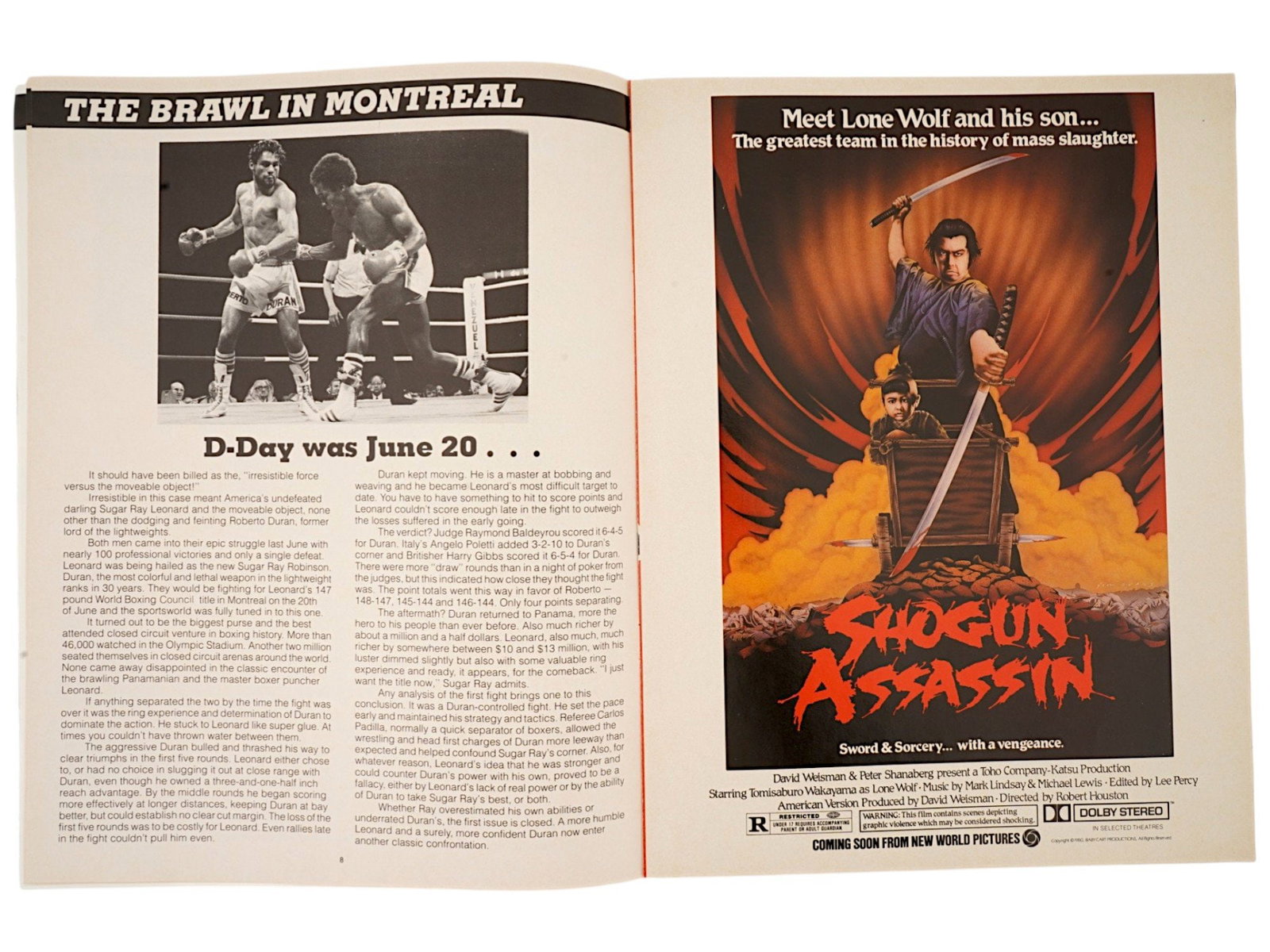 LEONARD VS DURAN PRESS RELEASE ORIGINAL PROGRAM - 4