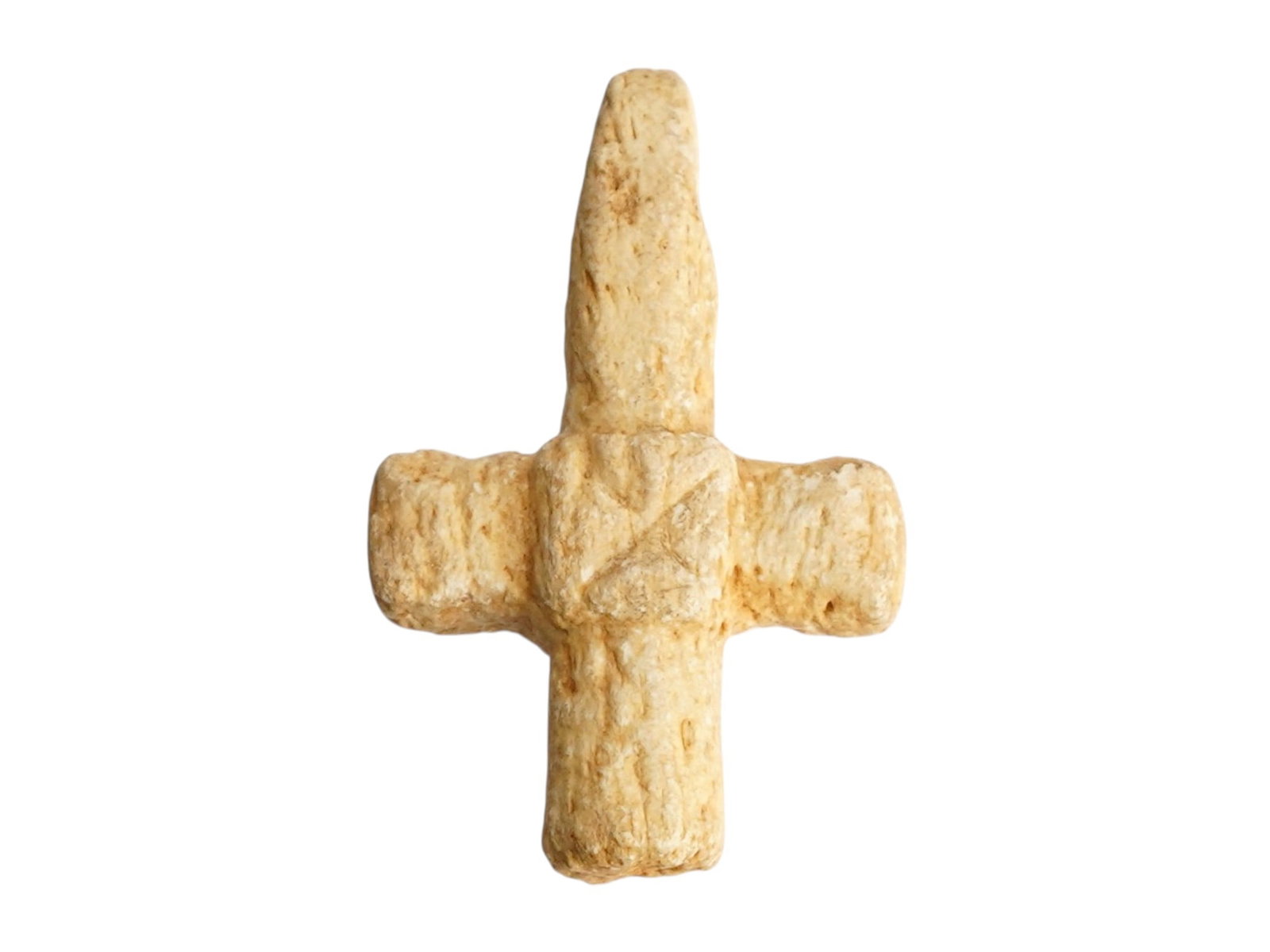 ANCIENT BYZANTINE CARVED STEATITE CROSS 400 TO 600 AD (1 of 4)