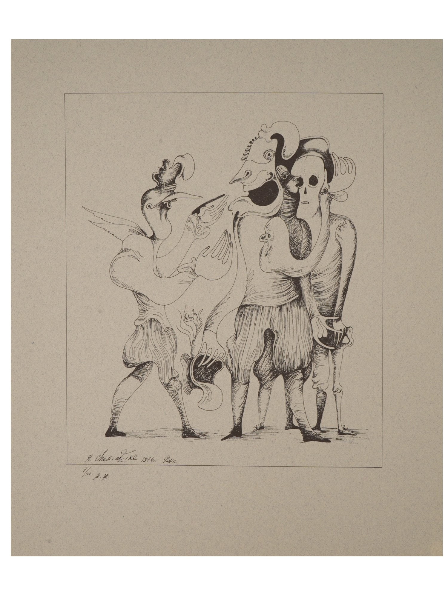 MIKHAIL CHEMIAKIN LITHOGRAPH ST PETERSBURG RAMBLINGS (1 of 4)