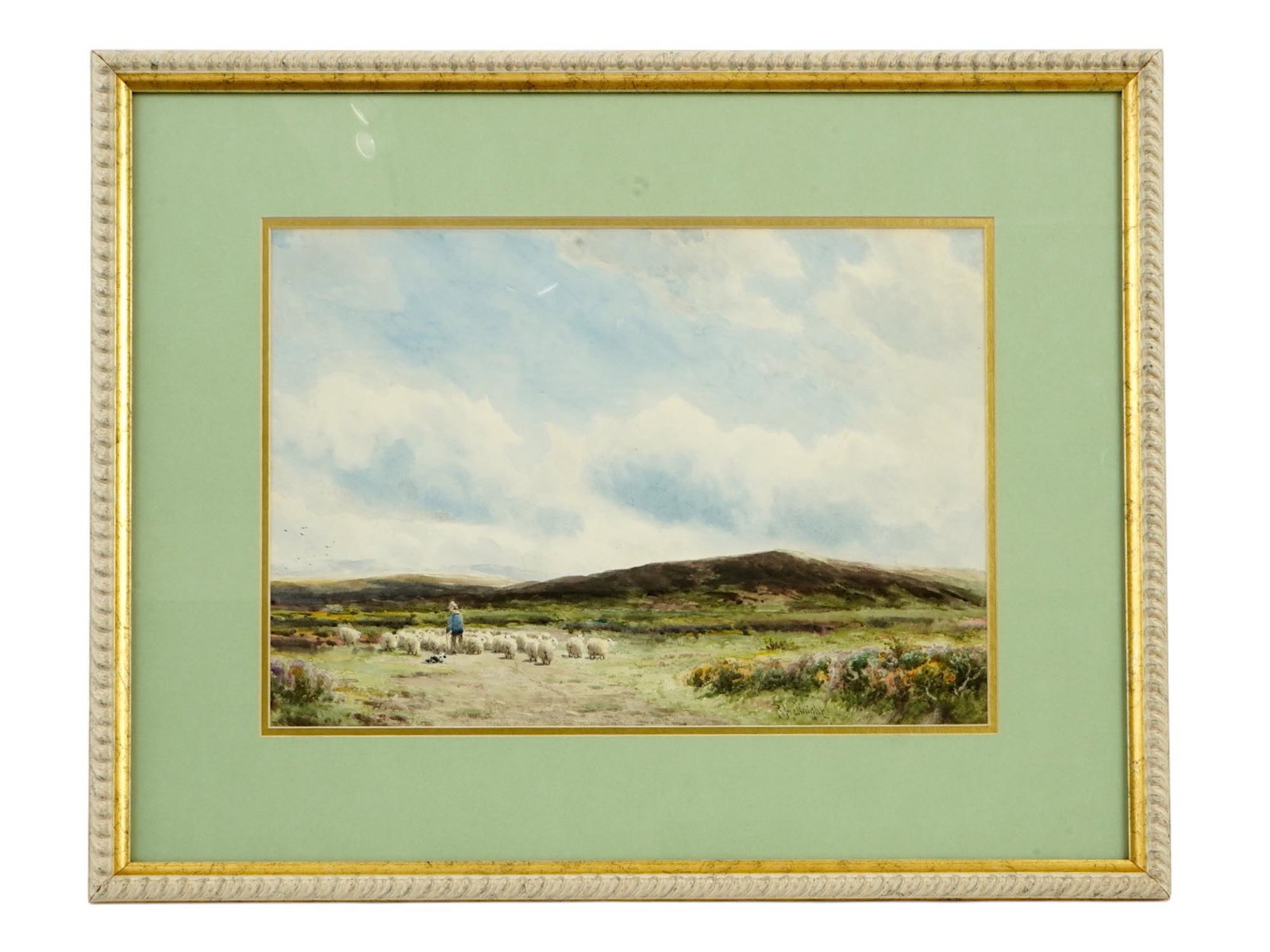 RICHARD WILLIAM HALFNIGHT BRITISH WATERCOLOR PAINTING (1 of 4)