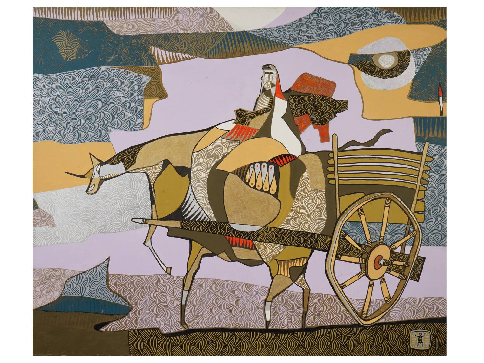 RUSSIAN ISRAELI OIL PAINTING BY EDUARD GROSSMAN (1 of 6)