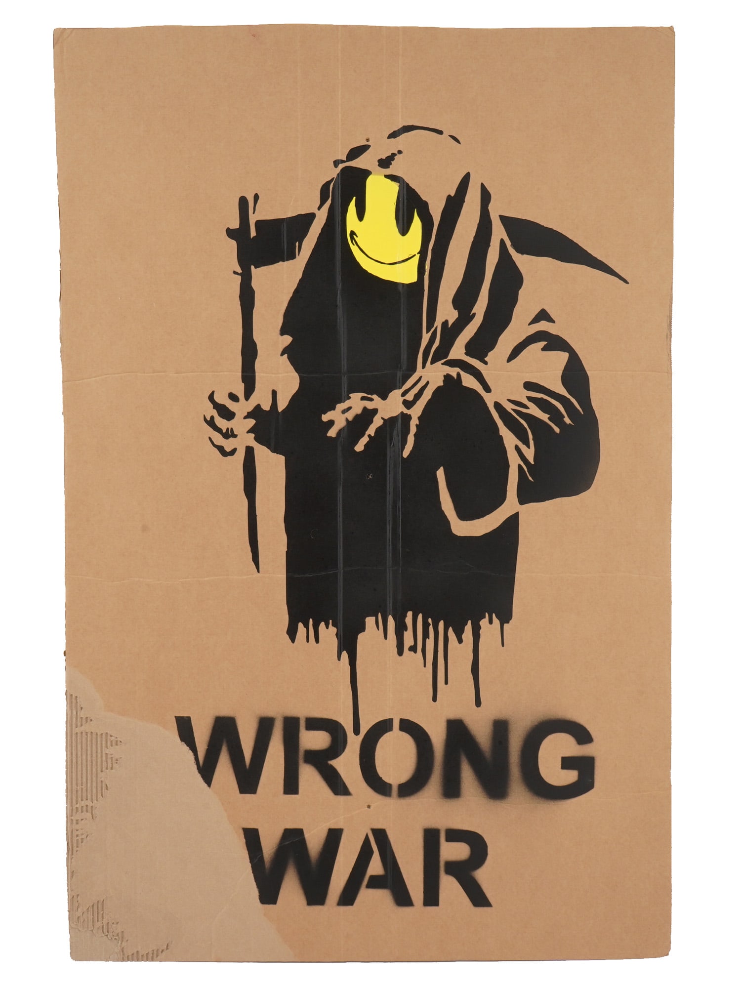 STREET ART PAINTING WRONG WAR AFTER BANKSY GRIN REAPER (1 of 3)