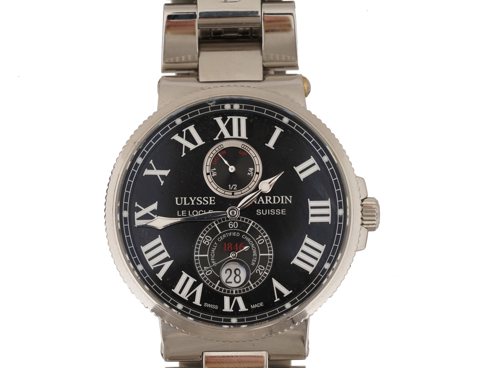 ULYSSE NARDIN MAXI MARINE CHRONOMETER IOB W COA - 3