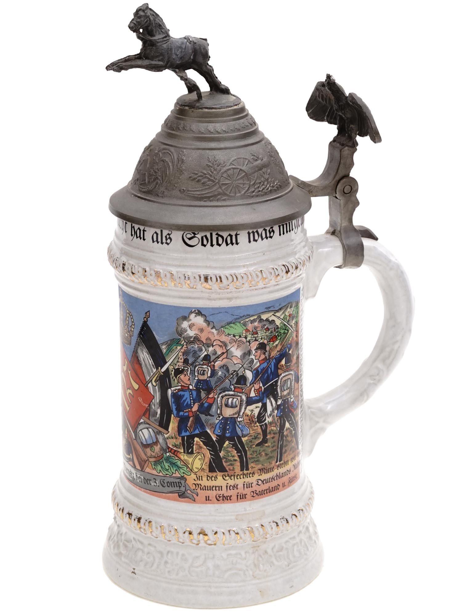 VINTAGE GERMAN MILITARY BEER STEIN BY SIMON GERZ (1 of 11)