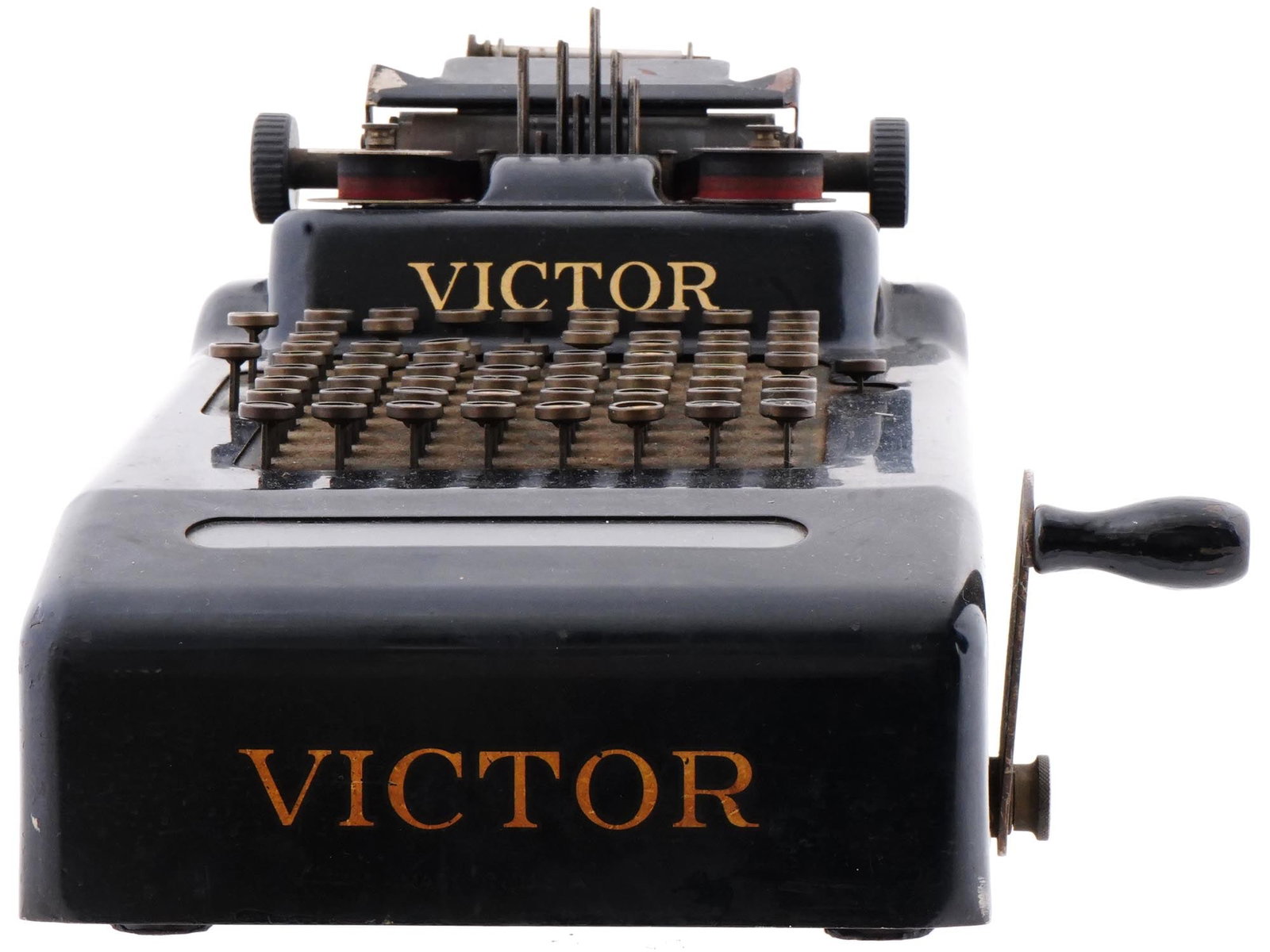 ANTIQUE AMERICAN VICTOR BURROUGHS ADDING MACHINE - 3