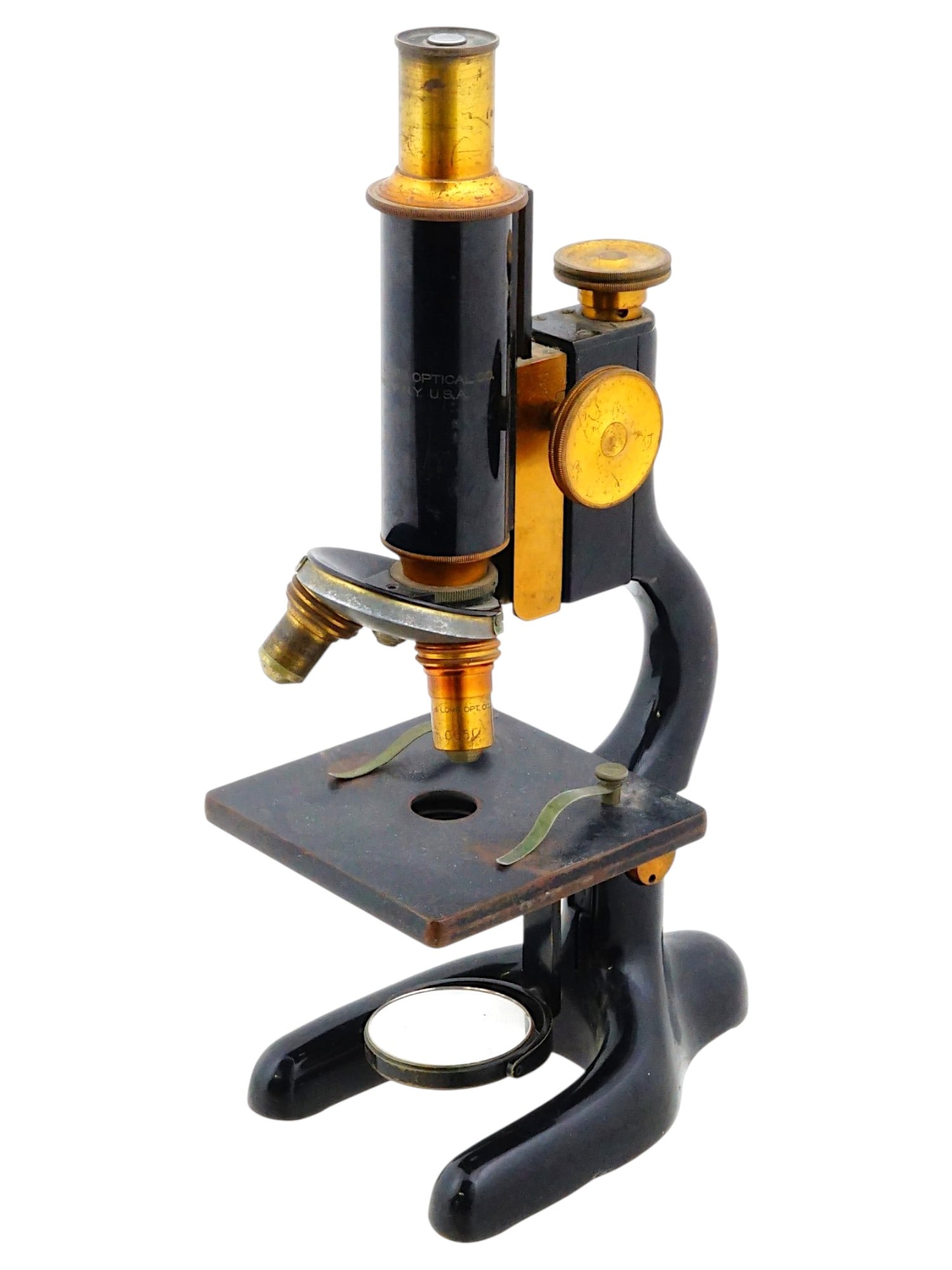 ANTIQUE AMERICAN BAUSCH AND LOMB OPTICAL CO MICROSCOPE (1 of 14)