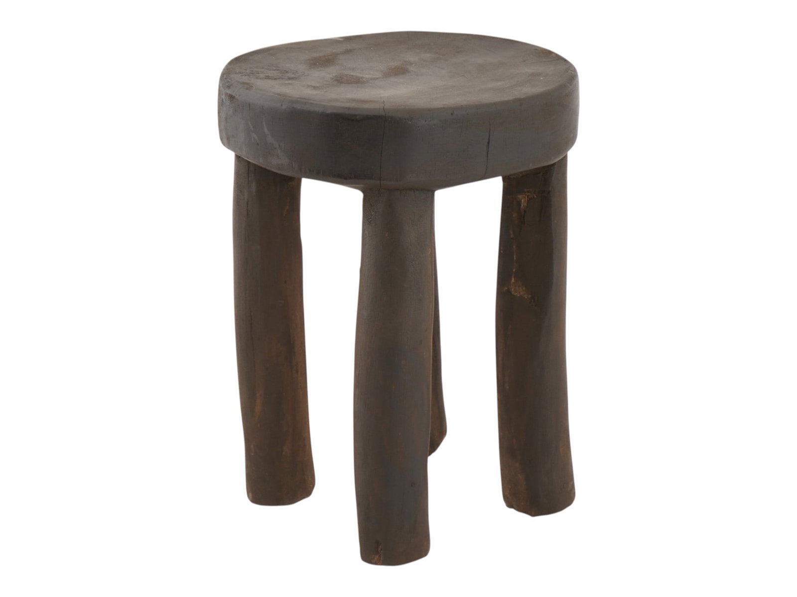 AFRICAN WOOD SENUFO MILKING STOOL FROM IVORY COAST (1 of 7)