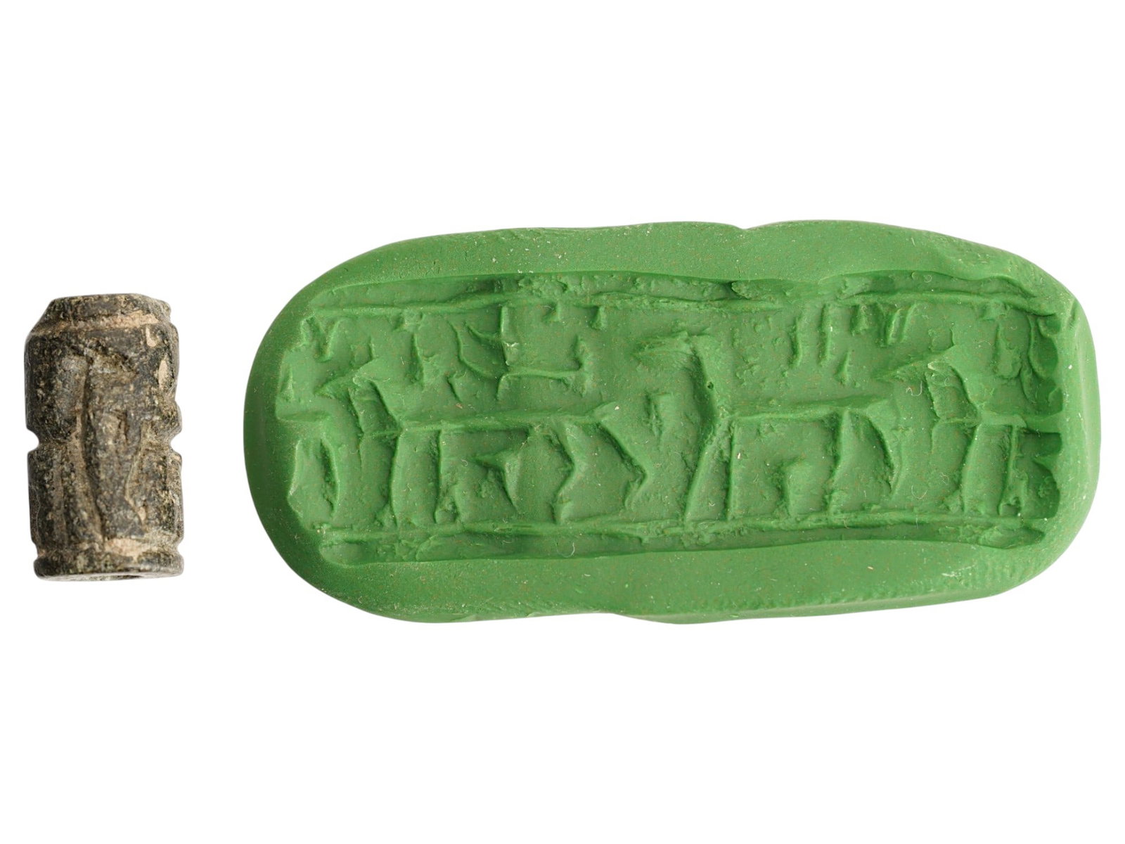 ANCIENT NEAR EASTERN JUDAICA STEATITE SEAL BEAD (1 of 6)