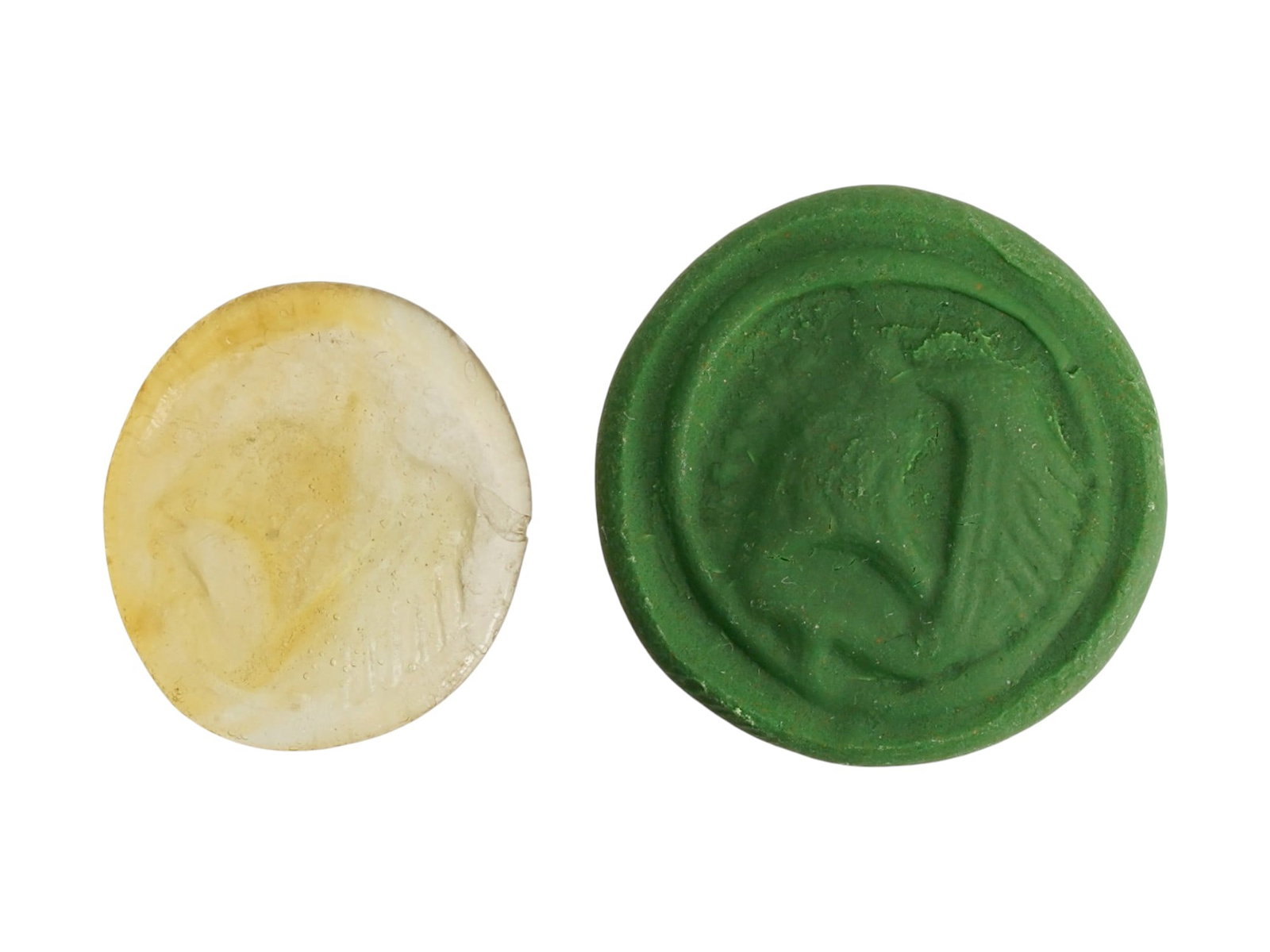 ANCIENT ROMAN EMPIRE GLASS SEAL OF SHIP (1 of 4)