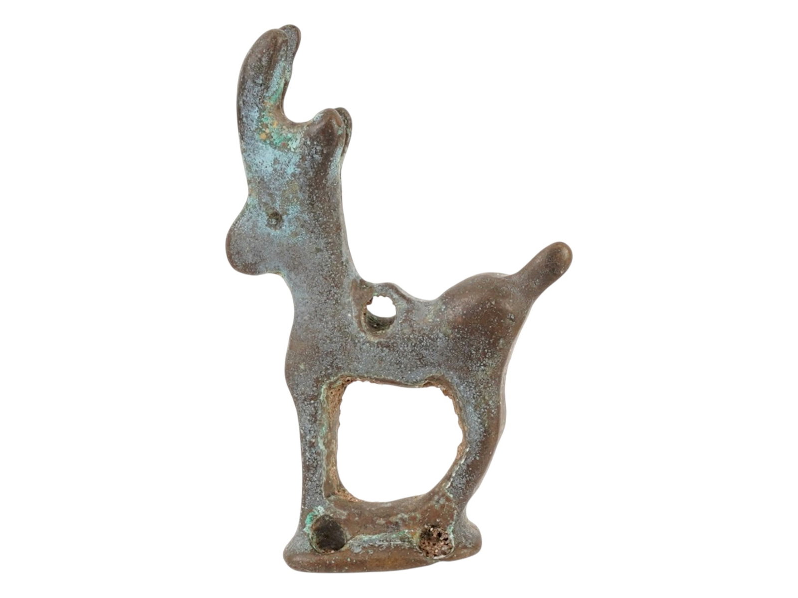 ANCIENT EARLY IRANIAN LURISTAN BRONZE DEER FIGURINE (1 of 6)