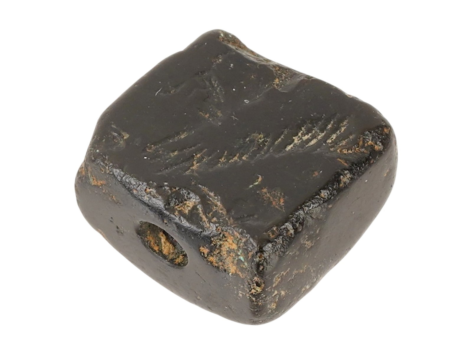 ANCIENT HOLY LAND ENGRAVED W SPHYNIX STEATITE BEAD (1 of 5)