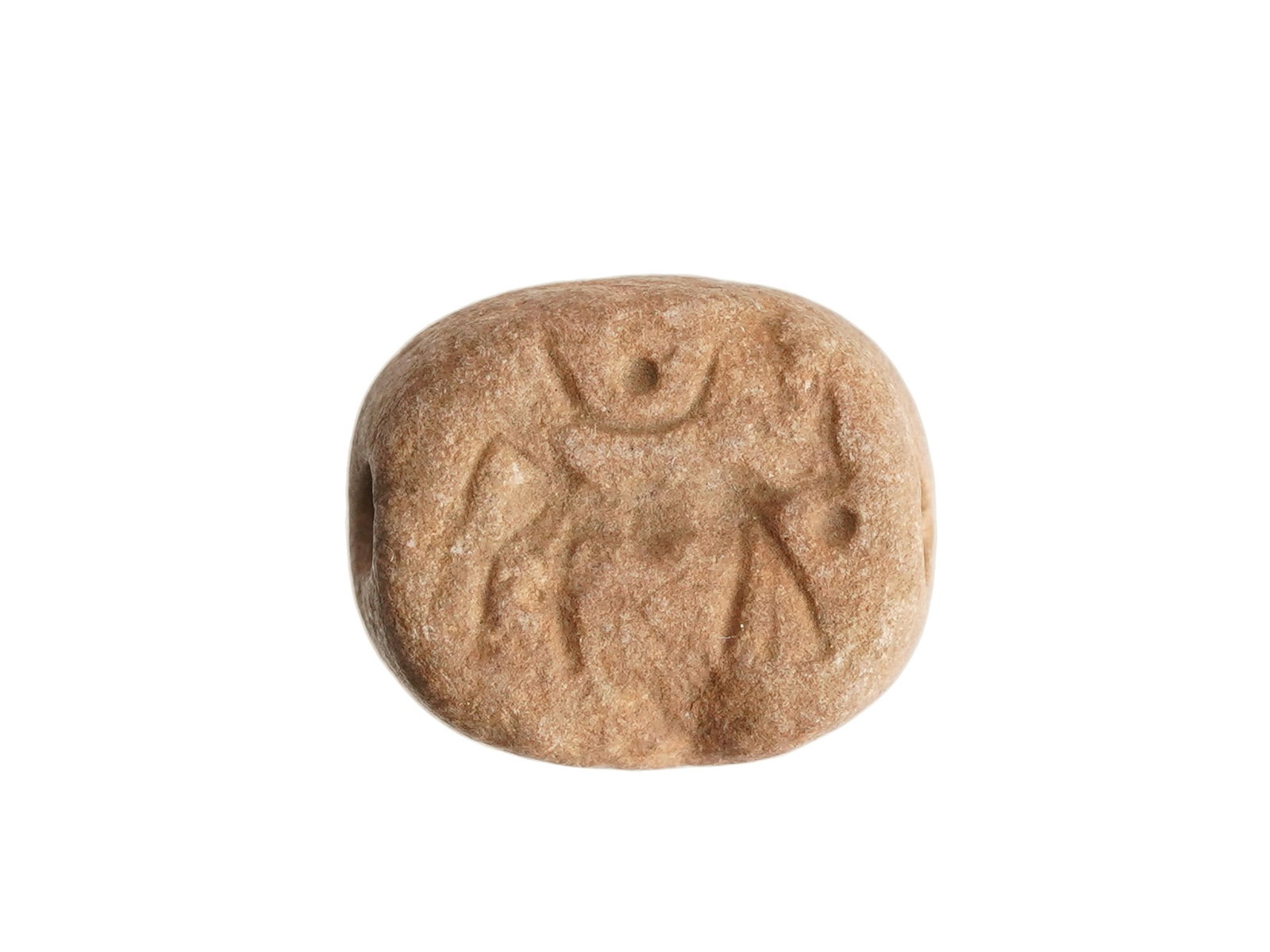 ANCIENT EGYPTIAN LATE PERIOD STEATITE SCARAB (1 of 7)