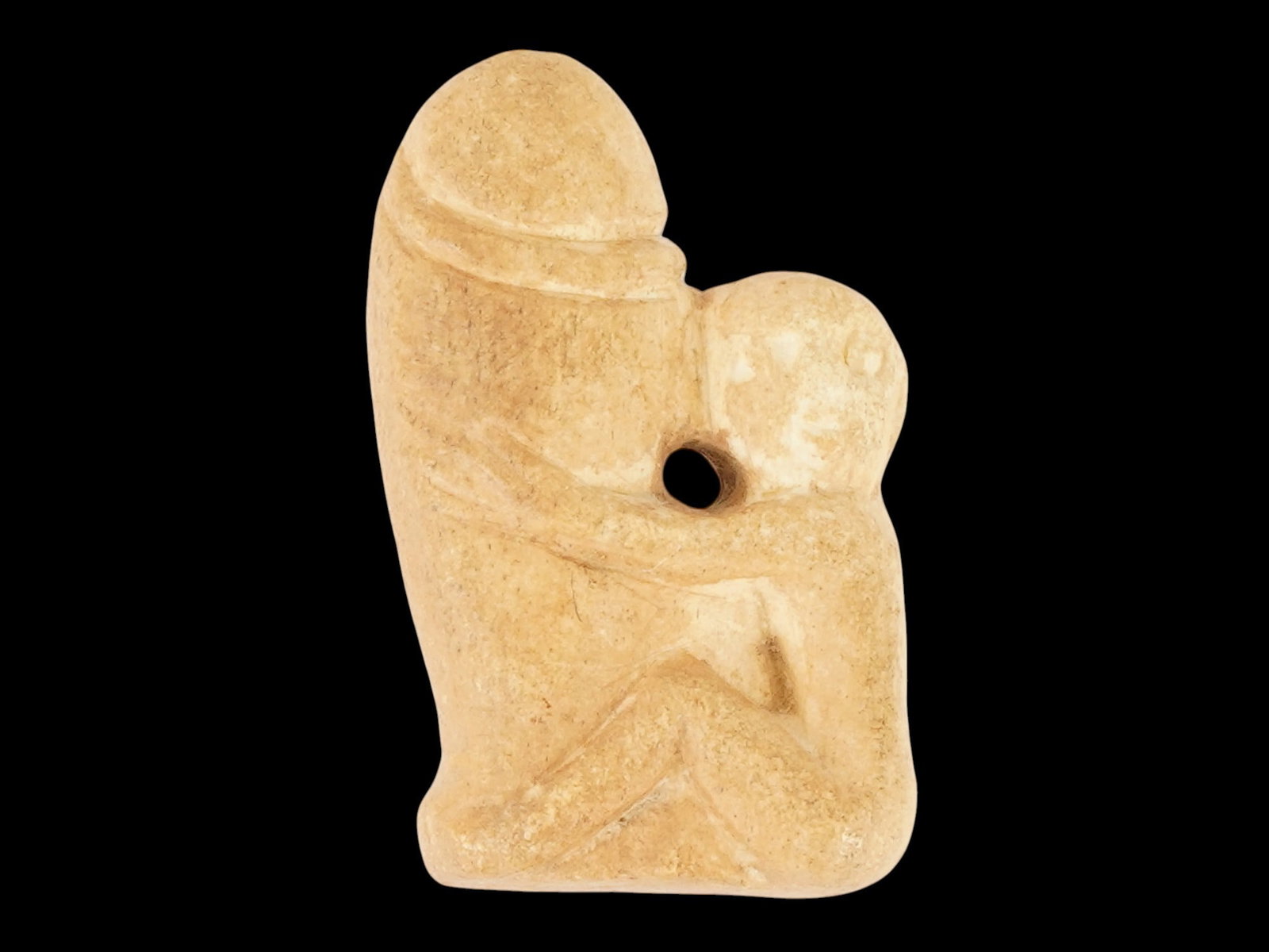 ANCIENT EGYPTIAN HAND CARVED SOFT STONE EROTIC PENDANT (1 of 4)