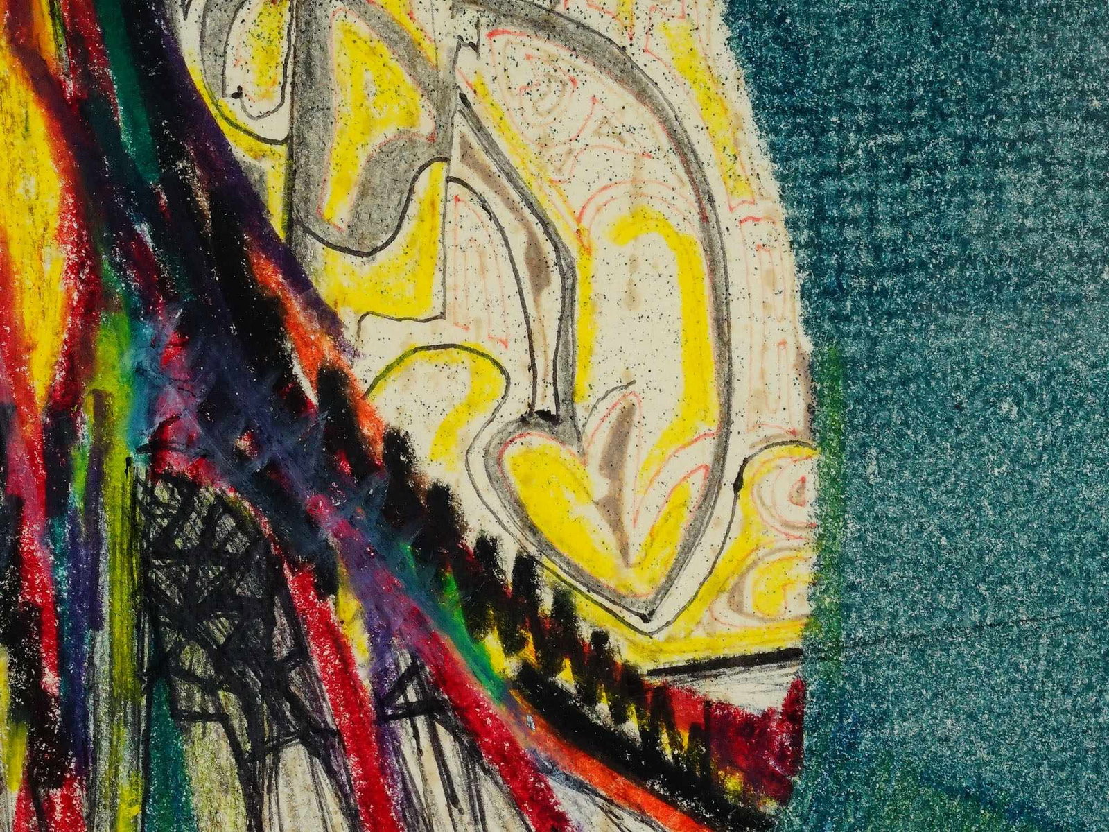 ABSTRACT COMPOSITION LITHOGRAPH SIGNED STANLEY STANGREN - 2