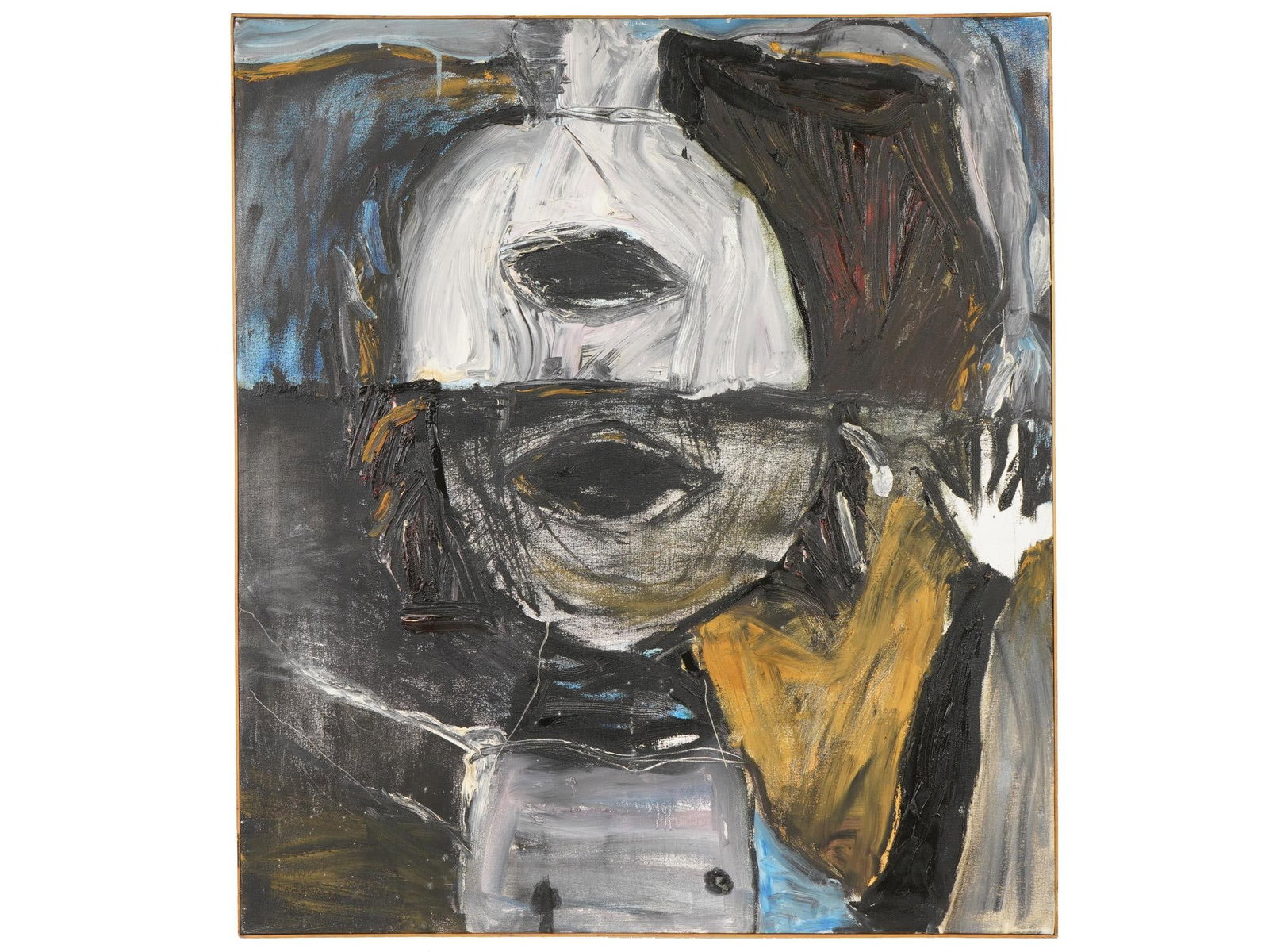 CONTEMPORARY RUSSIAN OIL PAINTING BY ASYA DODINA: Asya Dodina, Russian, American, born 1966, an oil painting on canvas, Reflection, 2000. Framed. Inscribed, titled and dated, on the backside. Asya Dodina is a Russian American artist known for her col