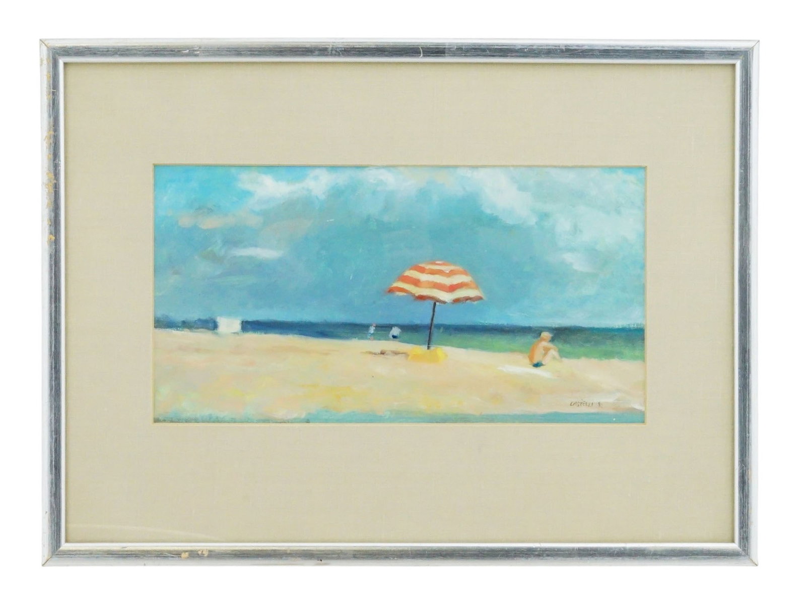 ITALIAN SCHOOL OIL PAINTING SIGNED BY CASTELLI (1 of 6)