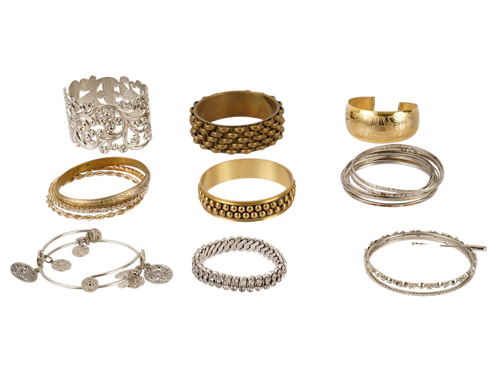 COLLECTION OF COSTUME JEWELRY BRACELETS (1 of 7)