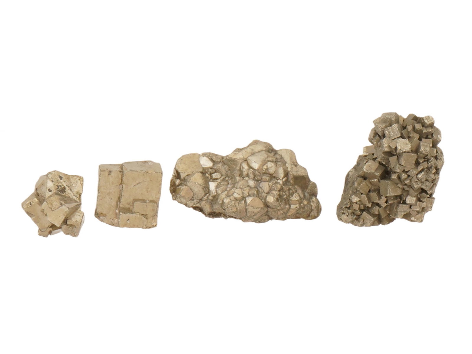 LOT OF SPECIMENS PYRITE IRON SULFIDE CUBIC CRYSTAL FORM (1 of 6)