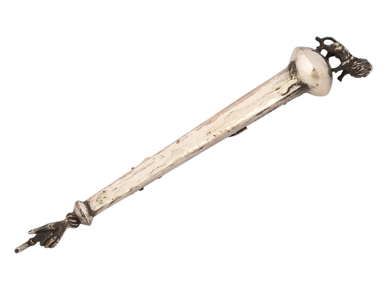 RUSSIAN 84 SILVER TORAH POINTER WITH LION - 2