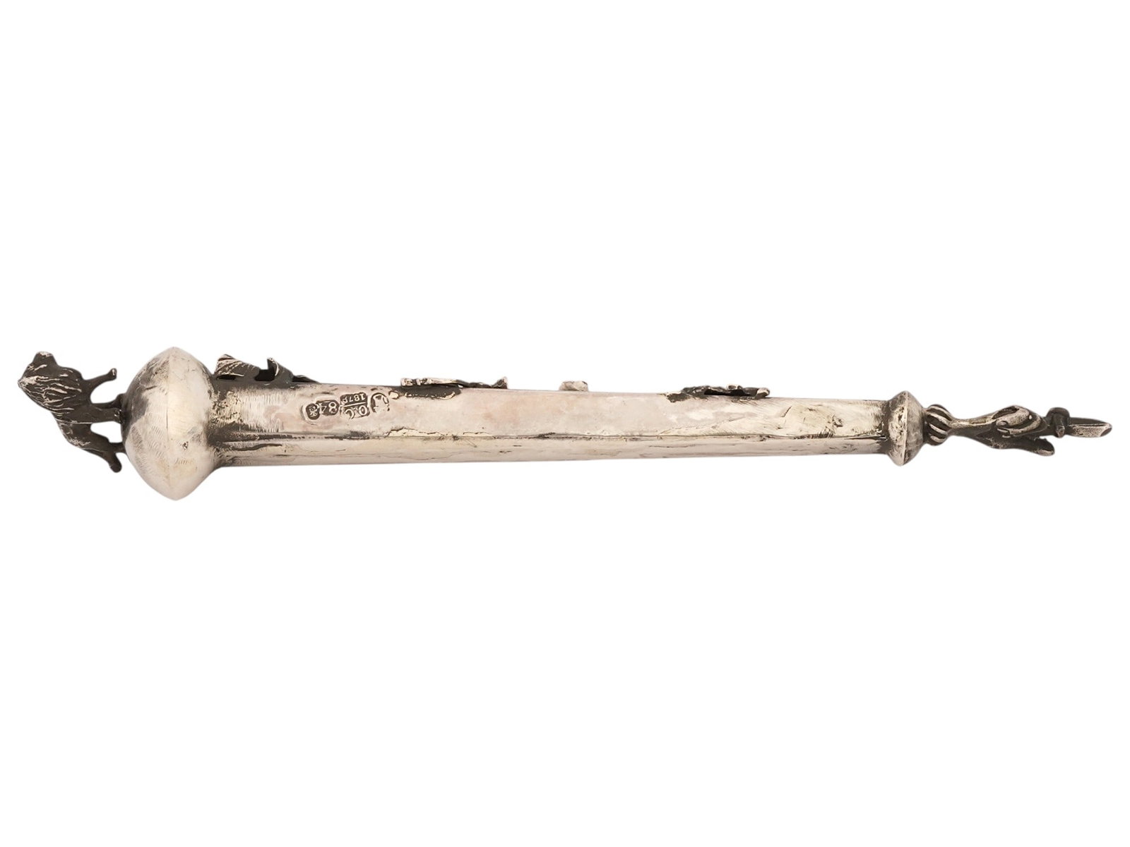 RUSSIAN 84 SILVER TORAH POINTER WITH LION - 4