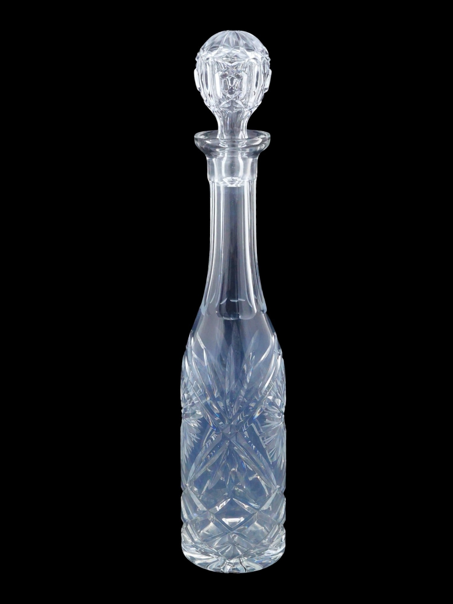 VINTAGE CUT CRYSTAL DECANTER WITH A MATCHING STOPPER (1 of 12)