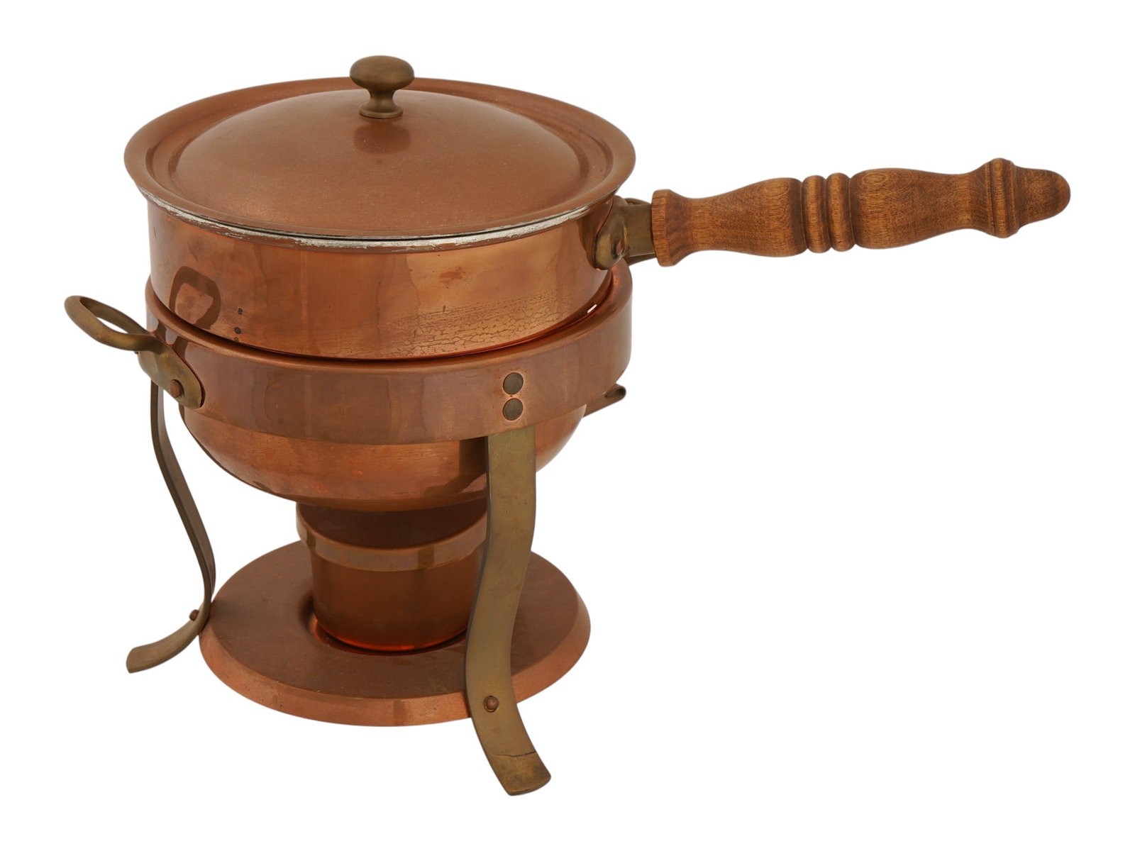 VINTAGE WALDOW BROOKLYN COPPER CHAFING DISH (1 of 8)