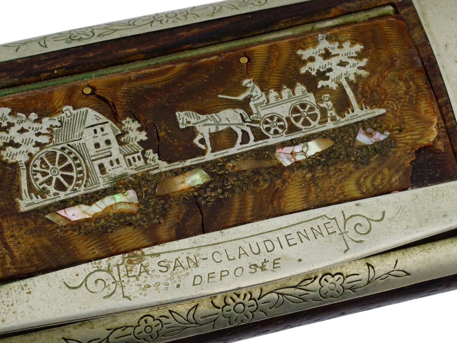 THREE ANTIQUE PERSONAL ACCESSORIES BOXES CONTAINERS - 13
