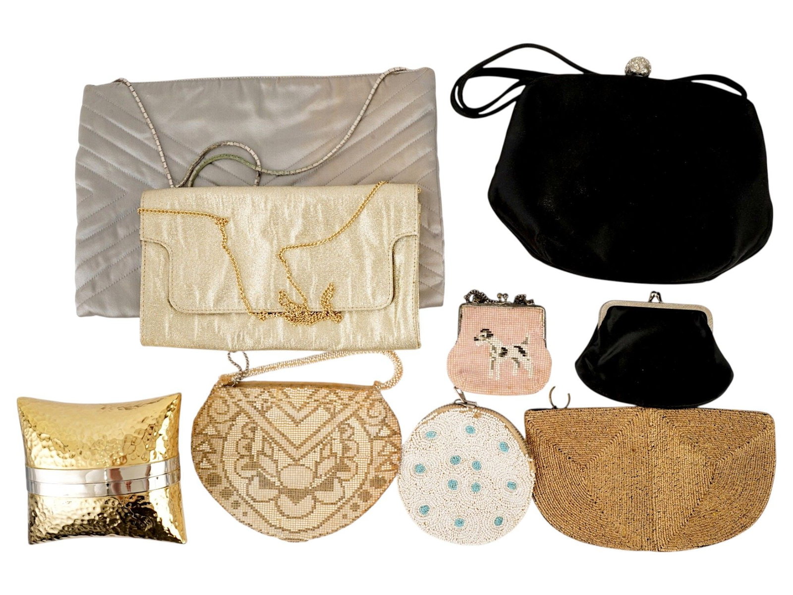 COLLECTION OF VINTAGE EVENING ACCESSORIES PURSES BAGS (1 of 9)