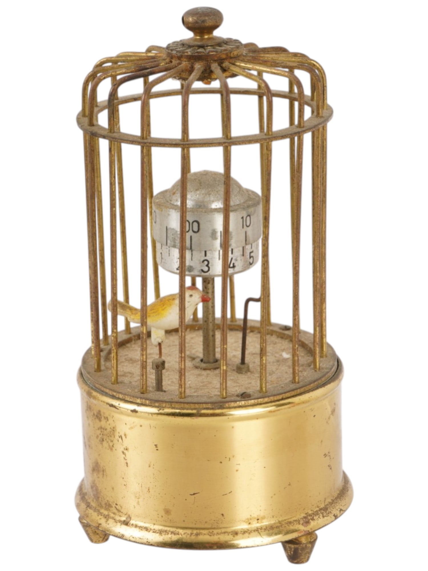 VINTAGE MECHANICAL BIRDCAGE AUTOMATON CLOCK (1 of 10)