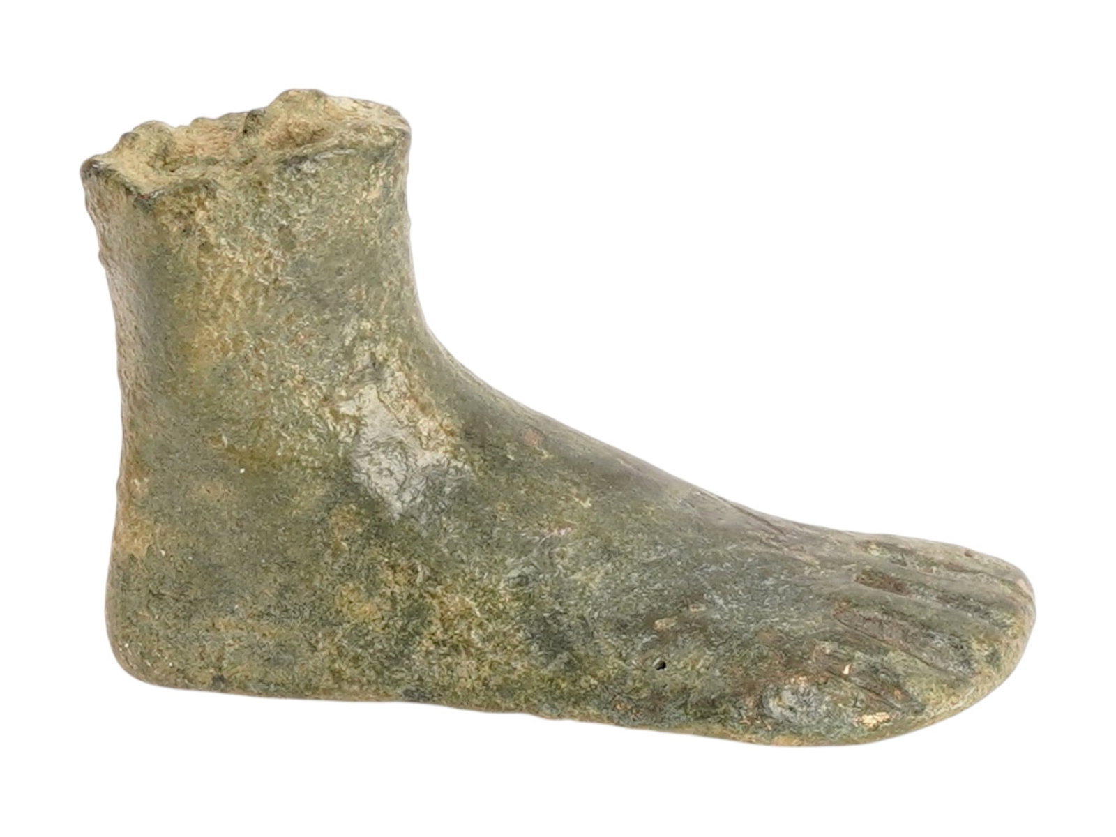ANCIENT ROMAN BRONZE FOOT FRAGMENT 100 TO 300 AD (1 of 5)