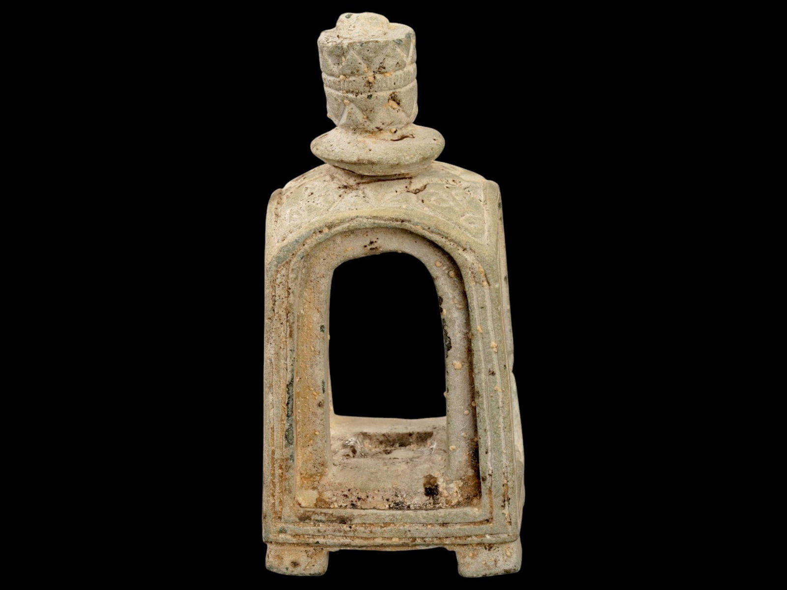 ANCIENT HOLY LAND JUDAICA STONE ALTAR WITH INSCRIPTIONS (1 of 9)