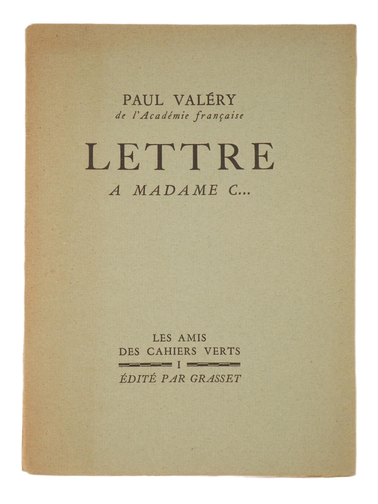 VINTAGE FRENCH BOOK BY PAUL VALERY 1928 (1 of 5)