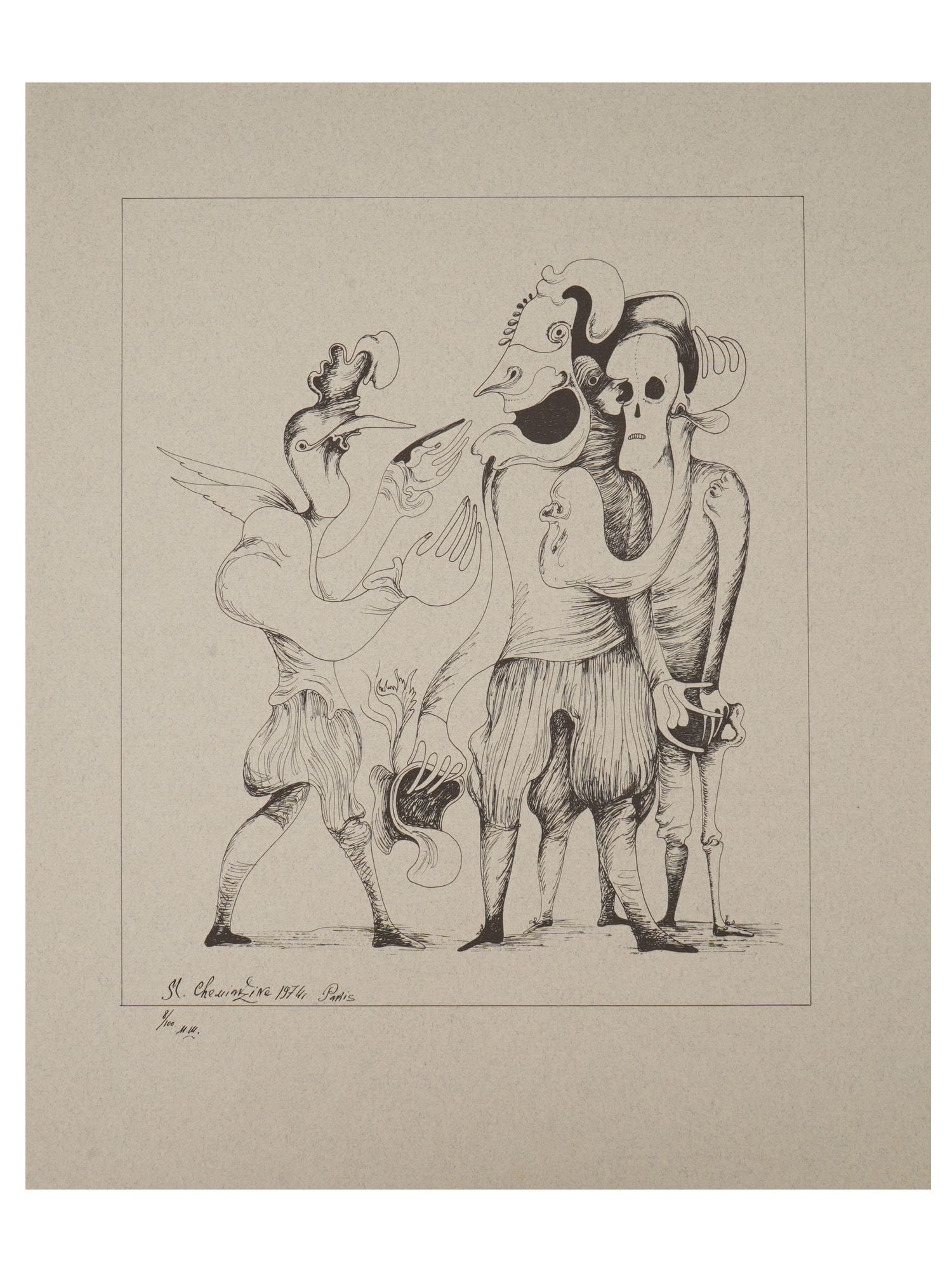 MIKHAIL CHEMIAKIN LITHOGRAPH ST PETERSBURG RAMBLINGS (1 of 4)