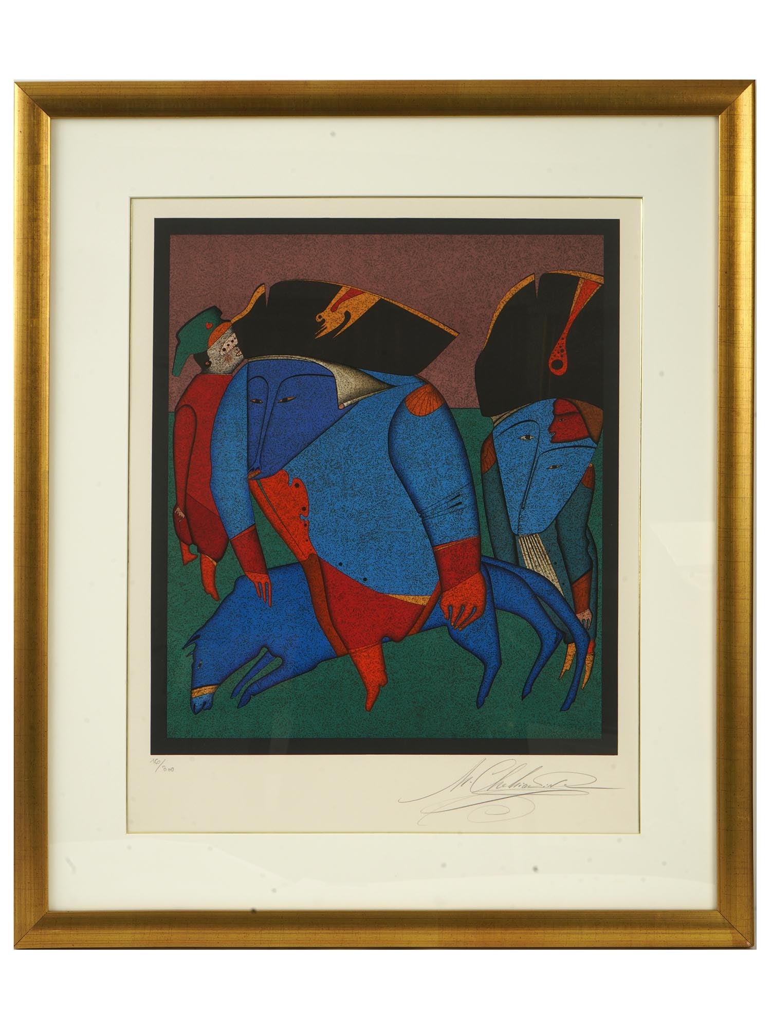 LTD RUSSIAN LITHOGRAPH BY MIHAIL CHEMIAKIN SIGNED (1 of 5)