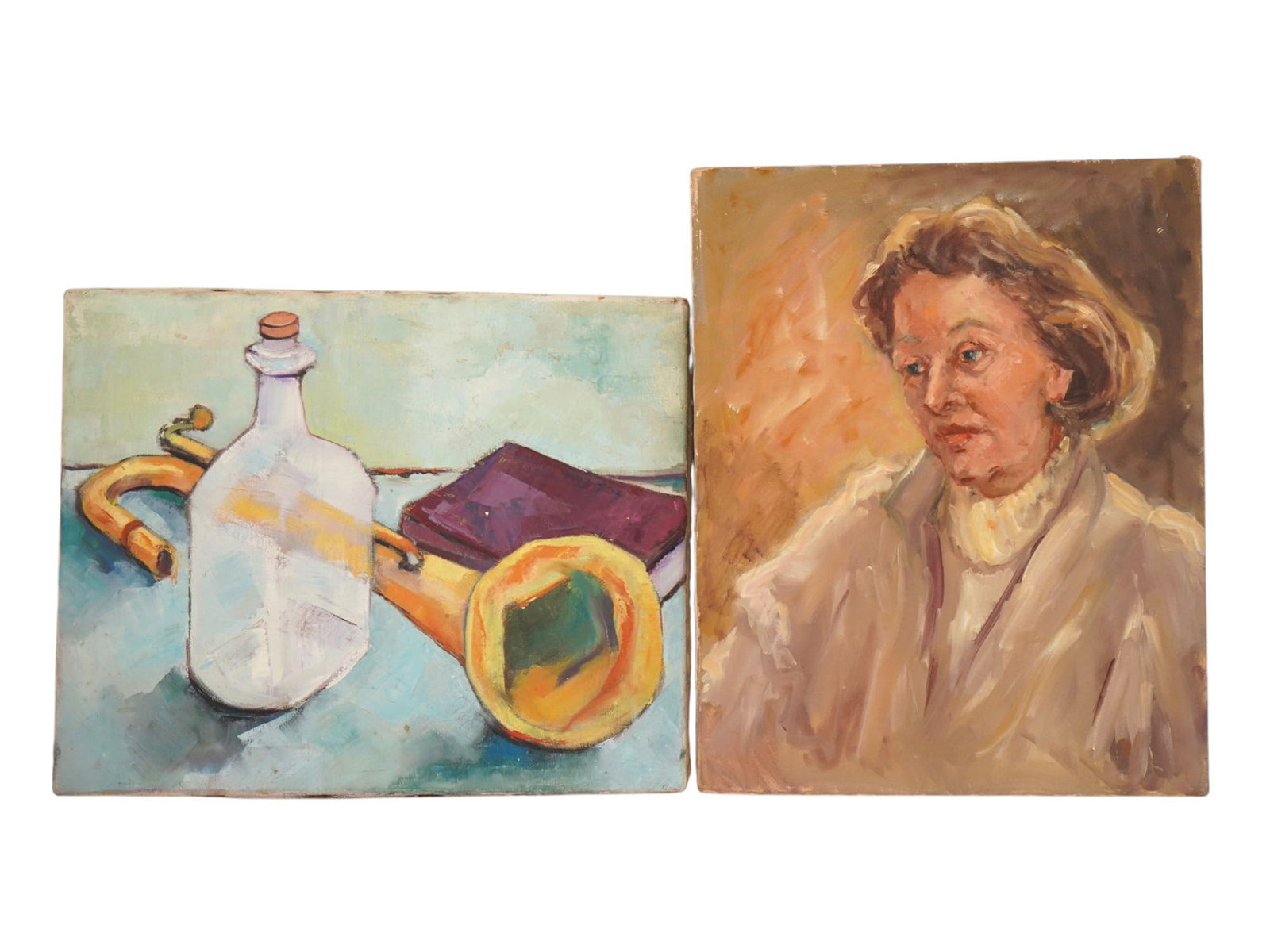VINTAGE STILL LIFE AND PORTRAIT OIL PAINTINGS (1 of 6)
