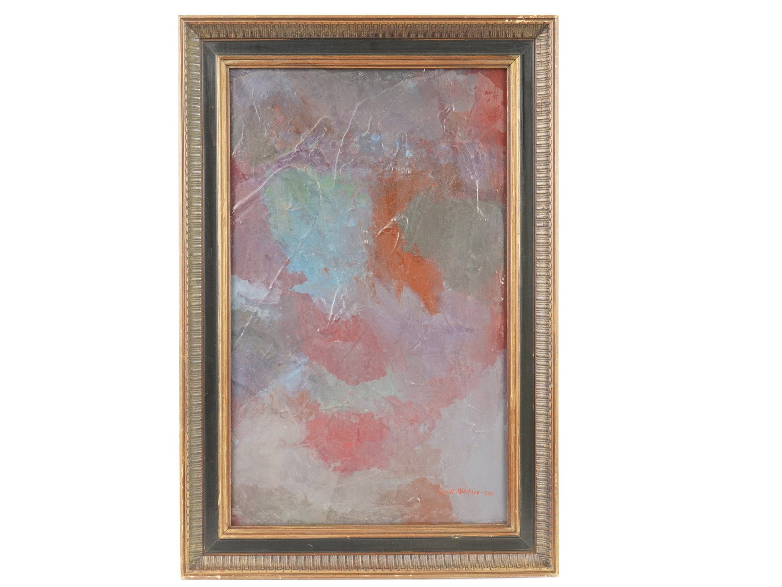 ATTR GEORGE MORRISON AMERICAN ABSTRACT OIL PAINTING (1 of 5)
