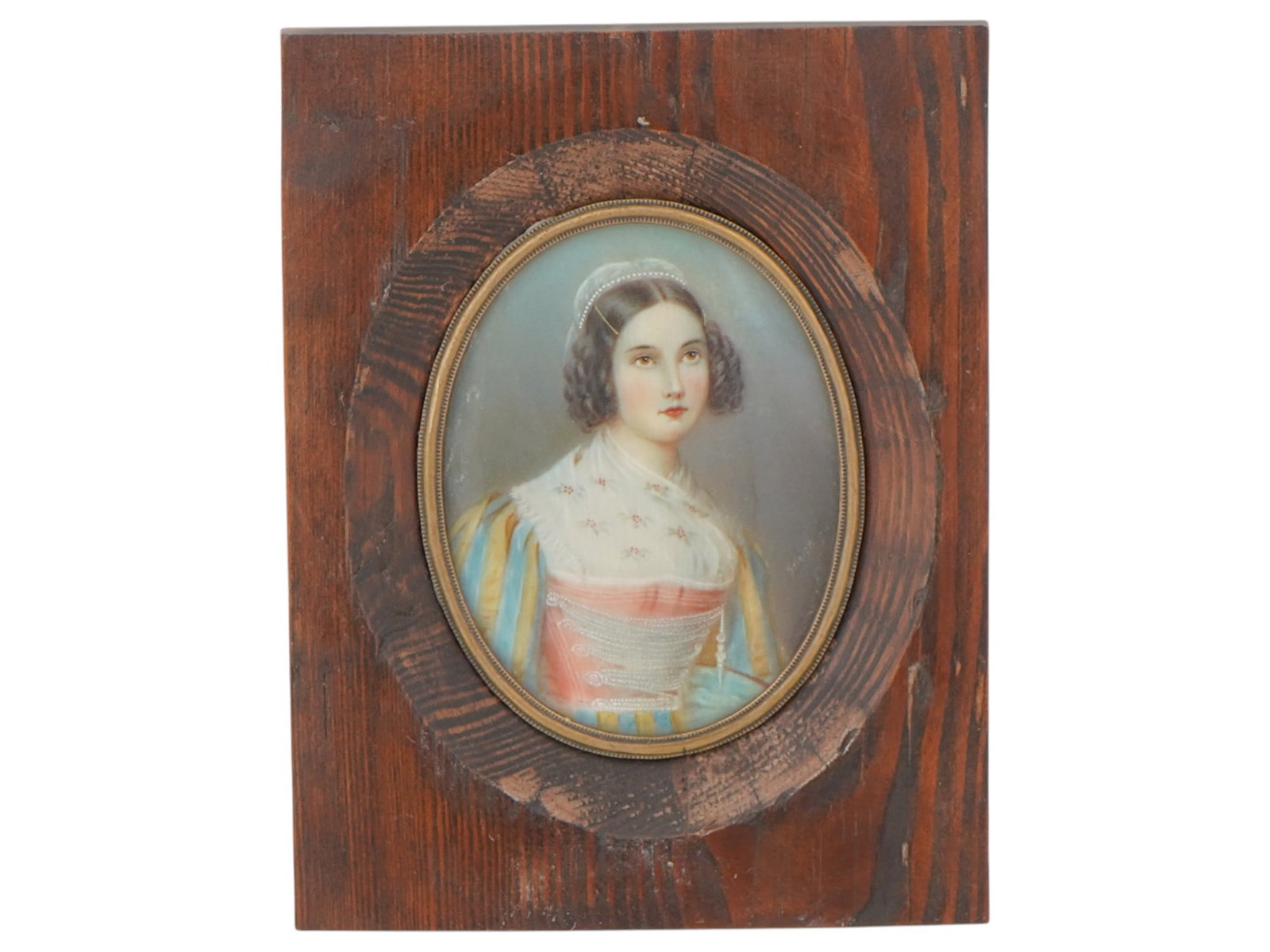 ANTIQUE PORTRAIT OF HELENE SEDLMAYR AFTER KARL STIELER (1 of 3)