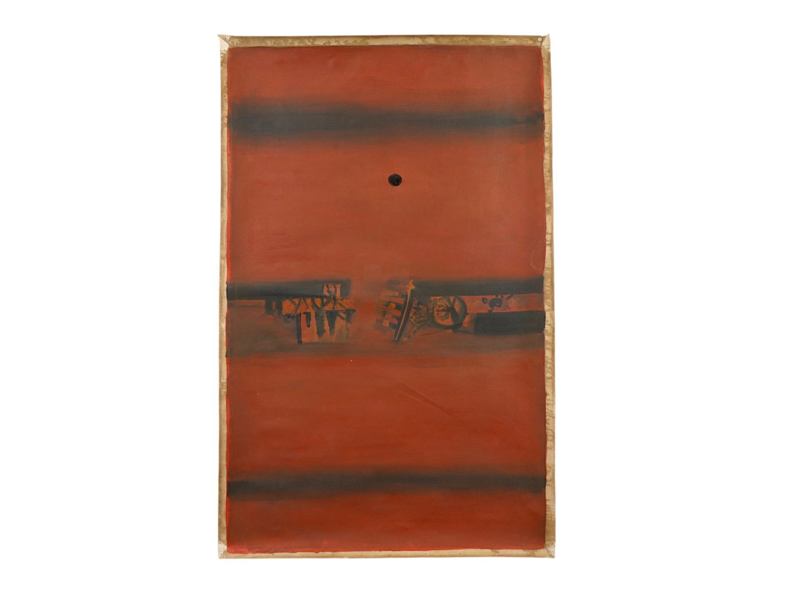 ACRYLIC PAINTING SIGNED VASUDEO S GAITONDE (1 of 4)