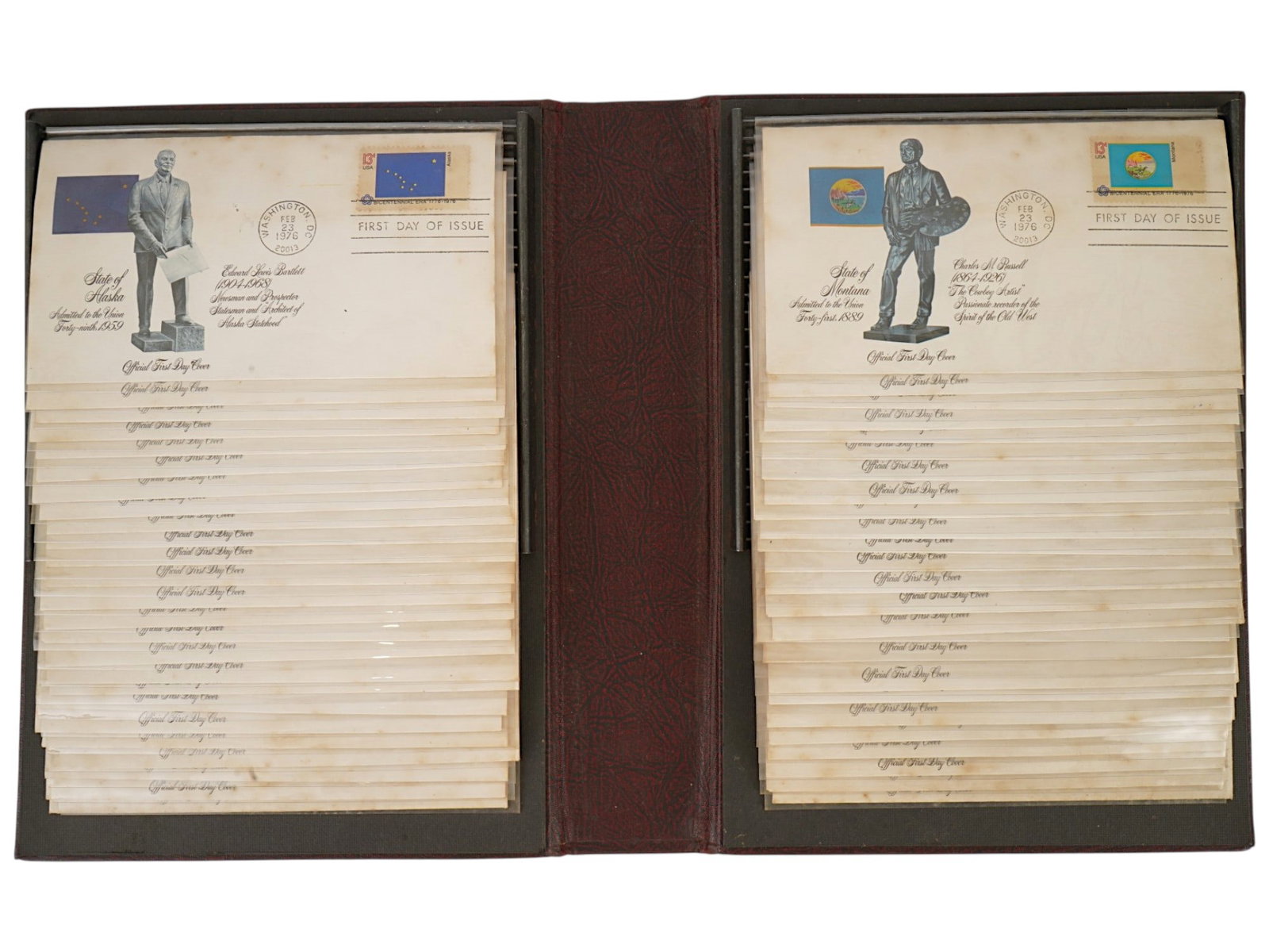 BICENTENNIAL COLLECTION BOOK OFFICIAL FIRST DAY COVERS (1 of 6)