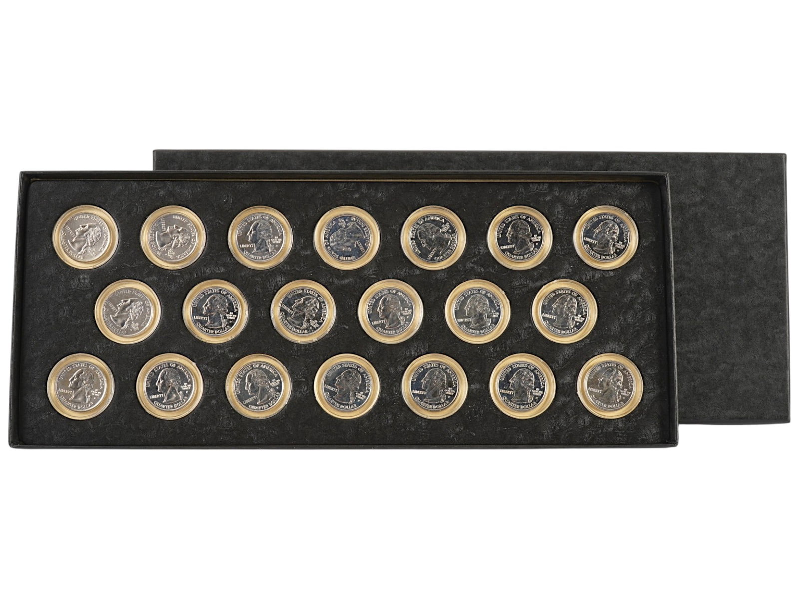 2002 US STATES QUARTER DOLLAR COINS COLLECTION (1 of 7)
