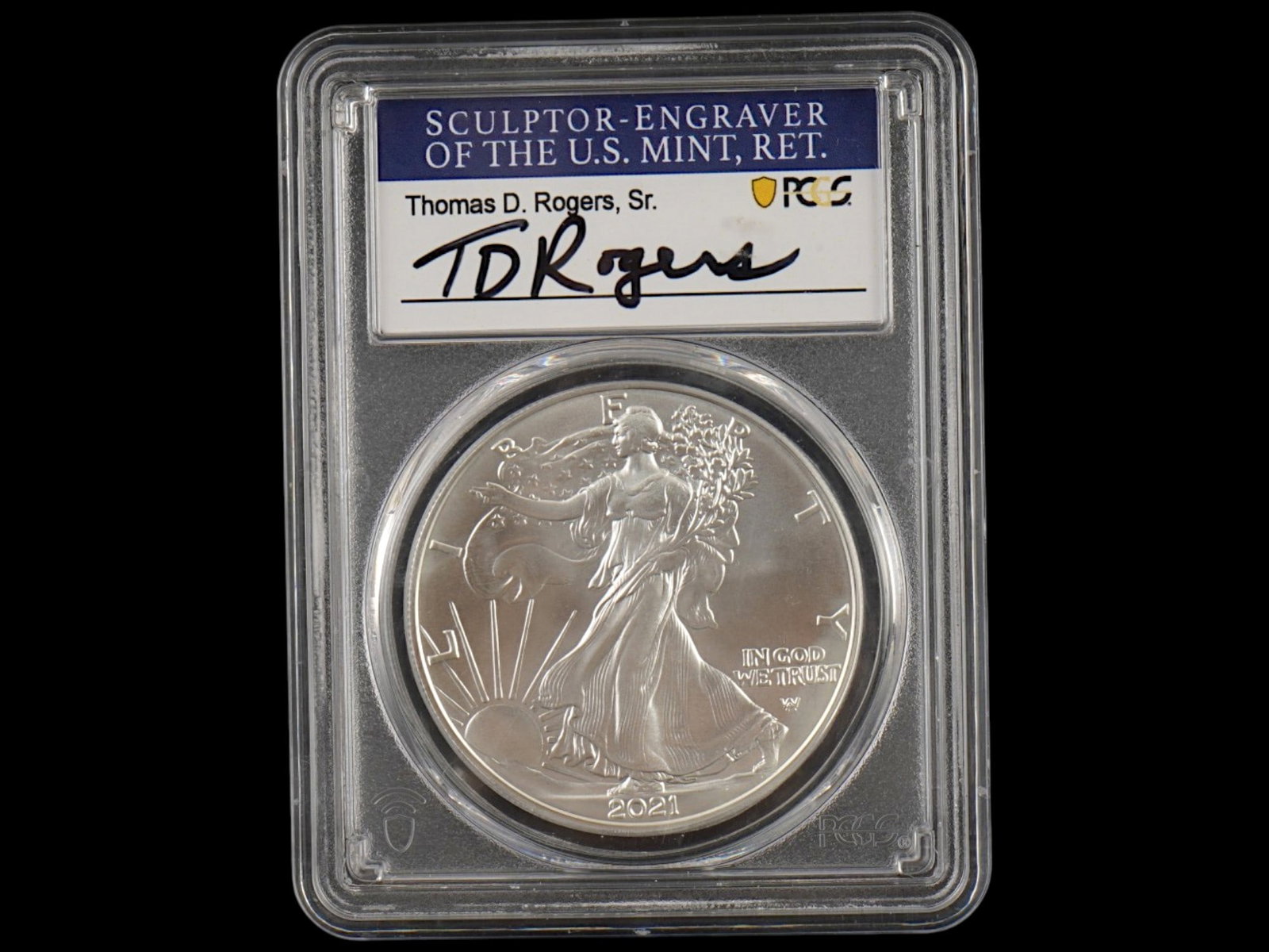 2021 AMERICAN SILVER EAGLE $1 COIN FIRST DAY OF ISSUE (1 of 4)