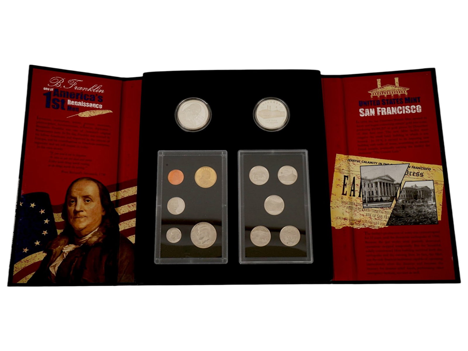 2006 UNITED STATES MINT AMERICAN LEGACY COLLECTION: A 2006 United States Mint American Legacy Collection display folder. It contains 12 coins. Comes with a certificate of authenticity. Numismatics, Penny, Small Cent, US Coinage, Mint State, Copper, Col