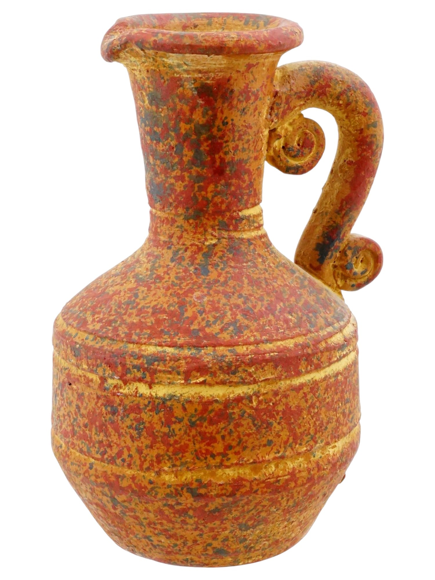 VINTAGE ITALIAN ART POTTERY PITCHER (1 of 8)